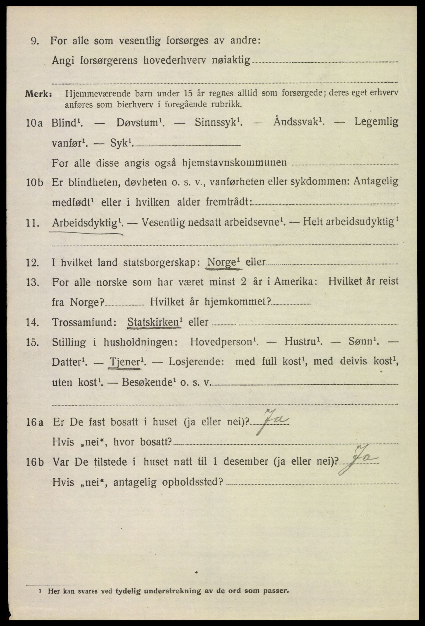 SAH, 1920 census for Nord-Odal, 1920, p. 9578