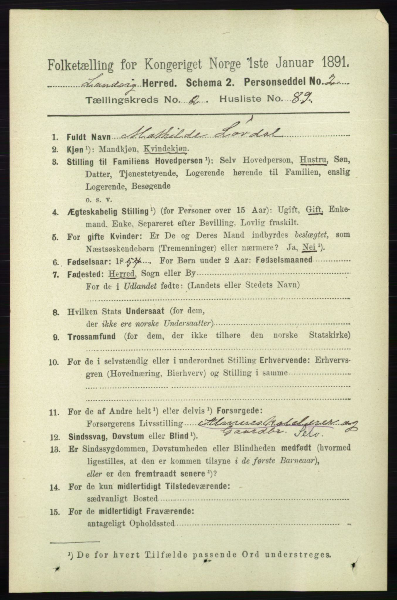 RA, 1891 census for 0924 Landvik, 1891, p. 859