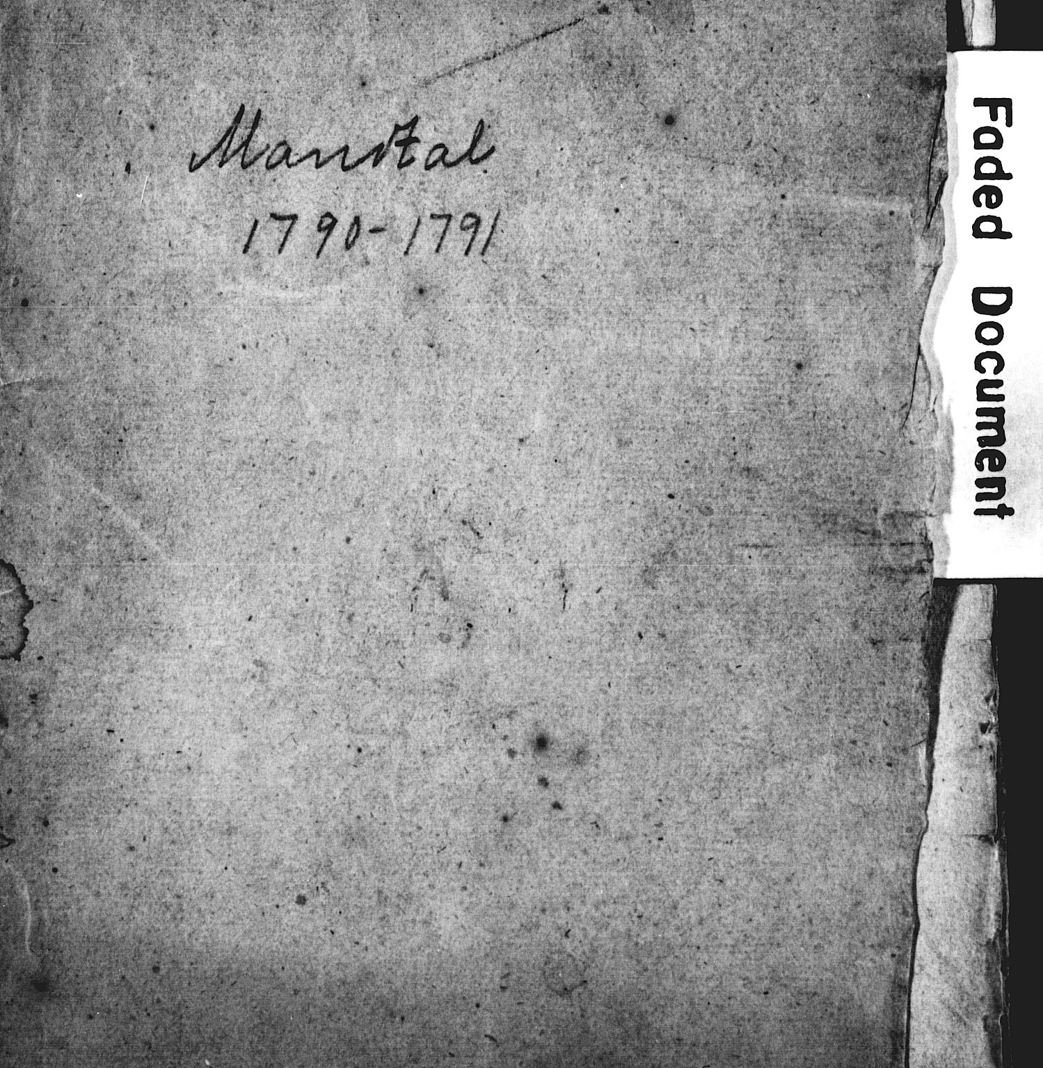 Arendal byfogd, SAK/1222-0001/M/Mc/L0001/0001: Manntall, folketelling / Manntall 1787, 1788, 1790/91, 1790-1791