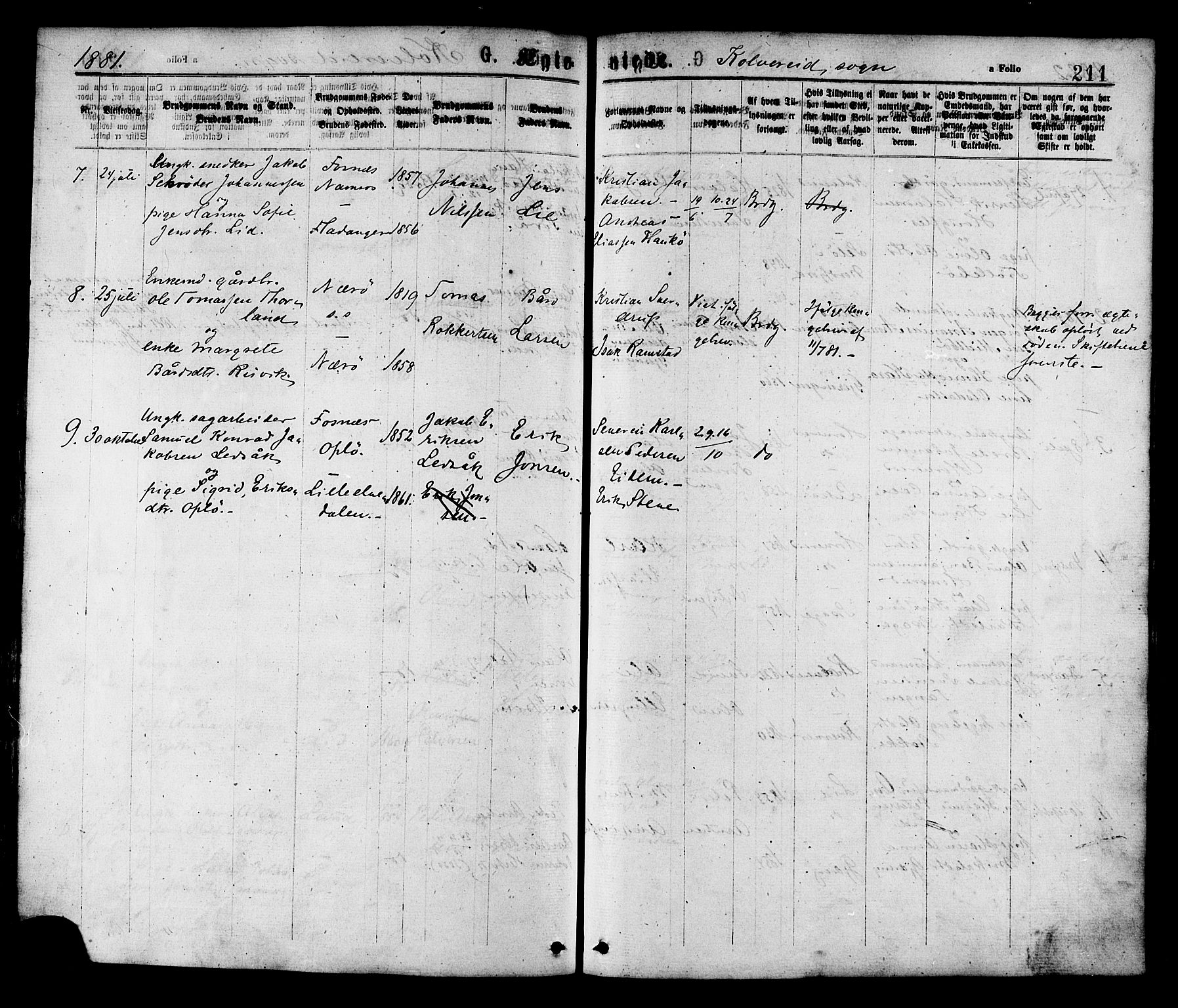 Ministerialprotokoller, klokkerbøker og fødselsregistre - Nord-Trøndelag, SAT/A-1458/780/L0642: Parish register (official) no. 780A07 /1, 1874-1885, p. 211