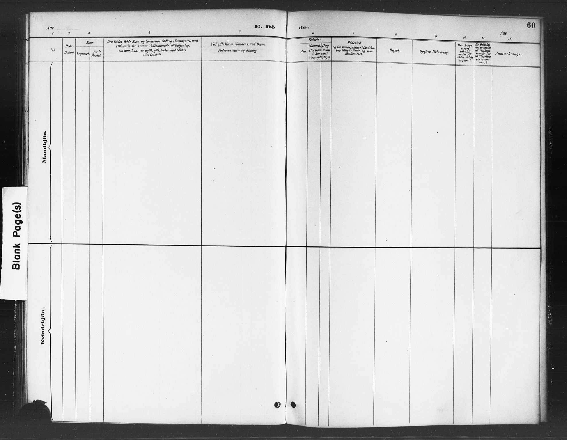 Skjeberg prestekontor Kirkebøker, SAO/A-10923/F/Fc/L0001: Parish register (official) no. III 1, 1886-1897, p. 60