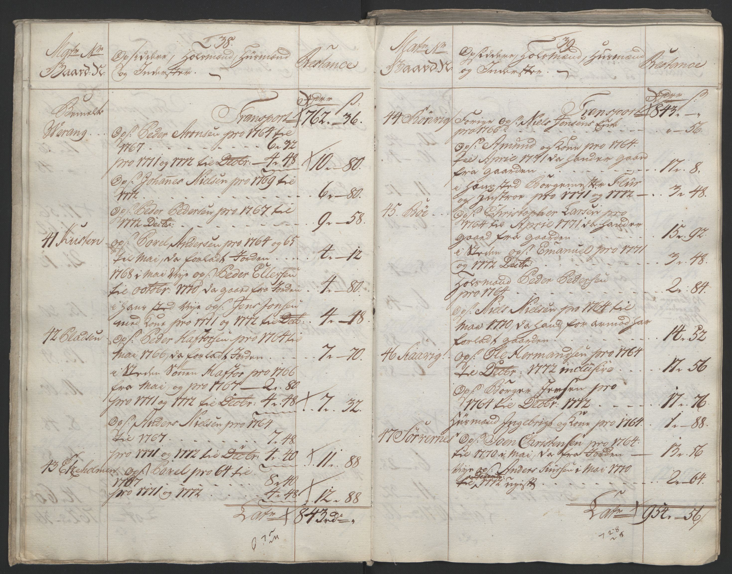 Rentekammeret inntil 1814, Reviderte regnskaper, Fogderegnskap, AV/RA-EA-4092/R65/L4573: Ekstraskatten Helgeland, 1762-1772, p. 463