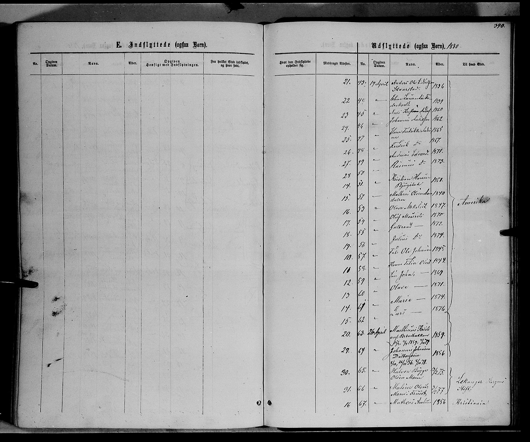 Vardal prestekontor, AV/SAH-PREST-100/H/Ha/Hab/L0006: Parish register (copy) no. 6, 1869-1881, p. 390