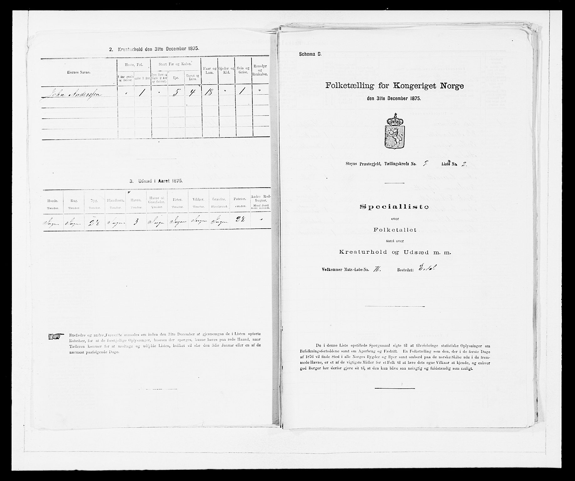 SAB, 1875 Census for 1448P Stryn, 1875, p. 549