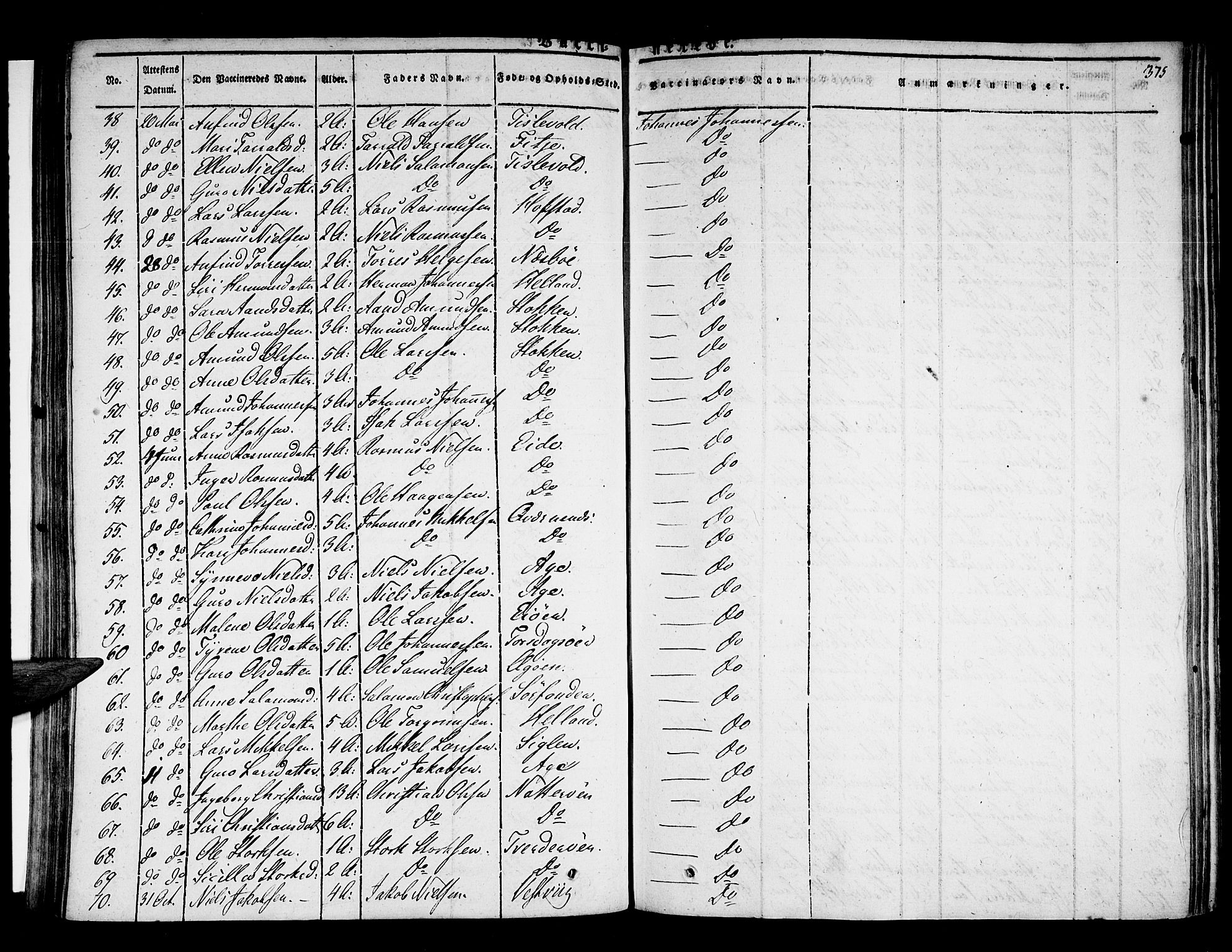 Stord sokneprestembete, AV/SAB-A-78201/H/Haa: Parish register (official) no. A 6, 1826-1840, p. 375