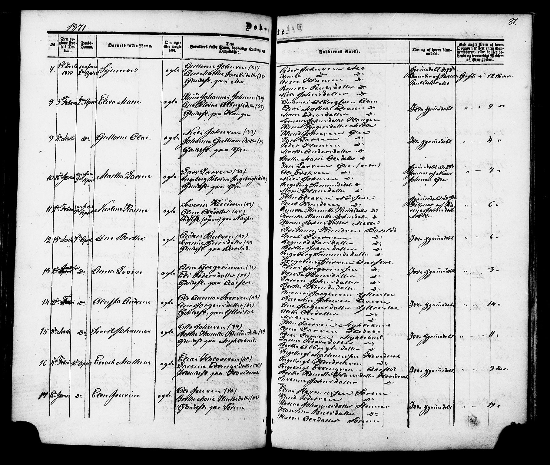 Ministerialprotokoller, klokkerbøker og fødselsregistre - Møre og Romsdal, AV/SAT-A-1454/513/L0175: Parish register (official) no. 513A02, 1856-1877, p. 81