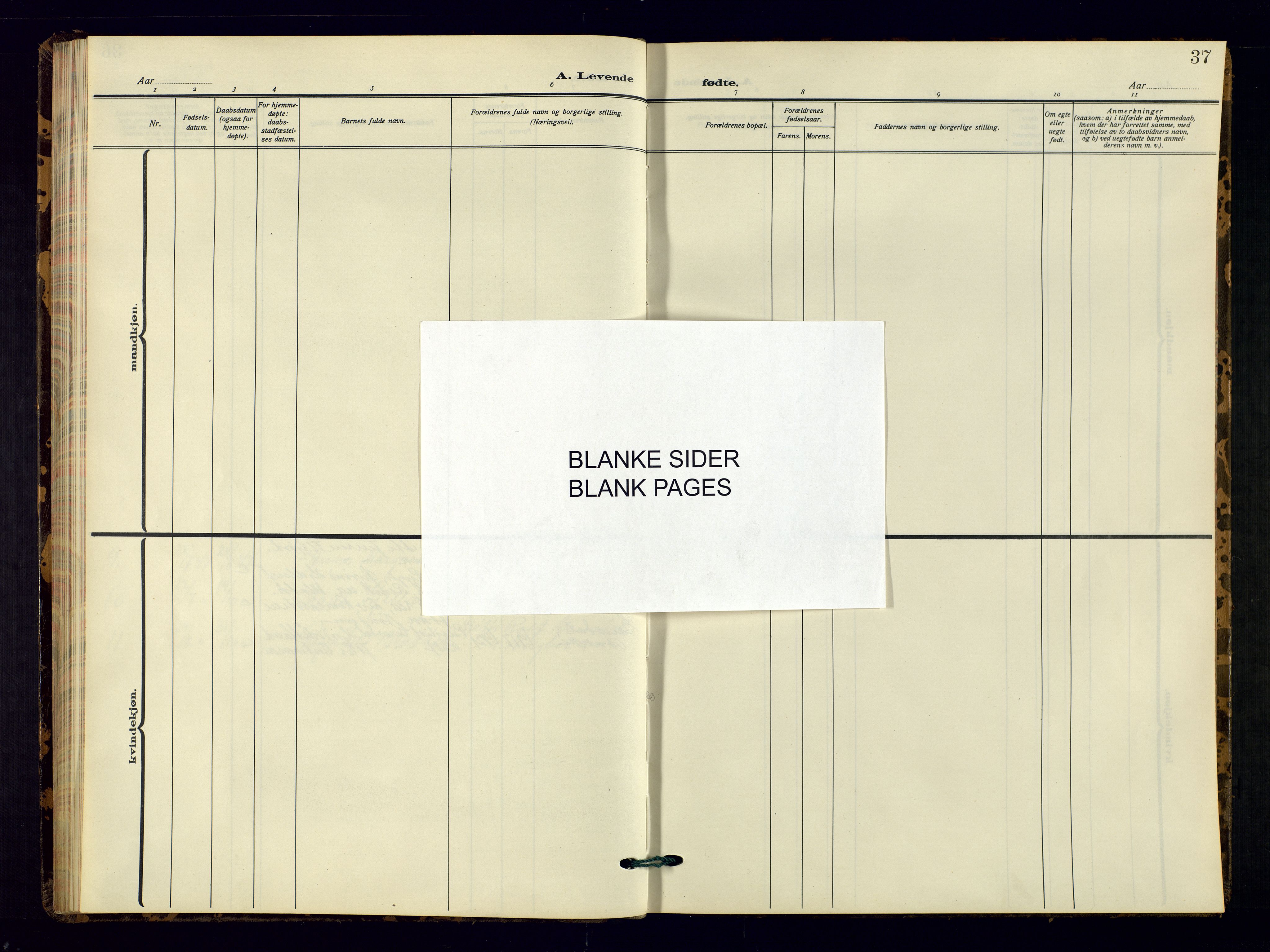 Bakke sokneprestkontor, SAK/1111-0002/F/Fb/Fbb/L0005: Parish register (copy) no. B 5, 1927-1947, p. 37