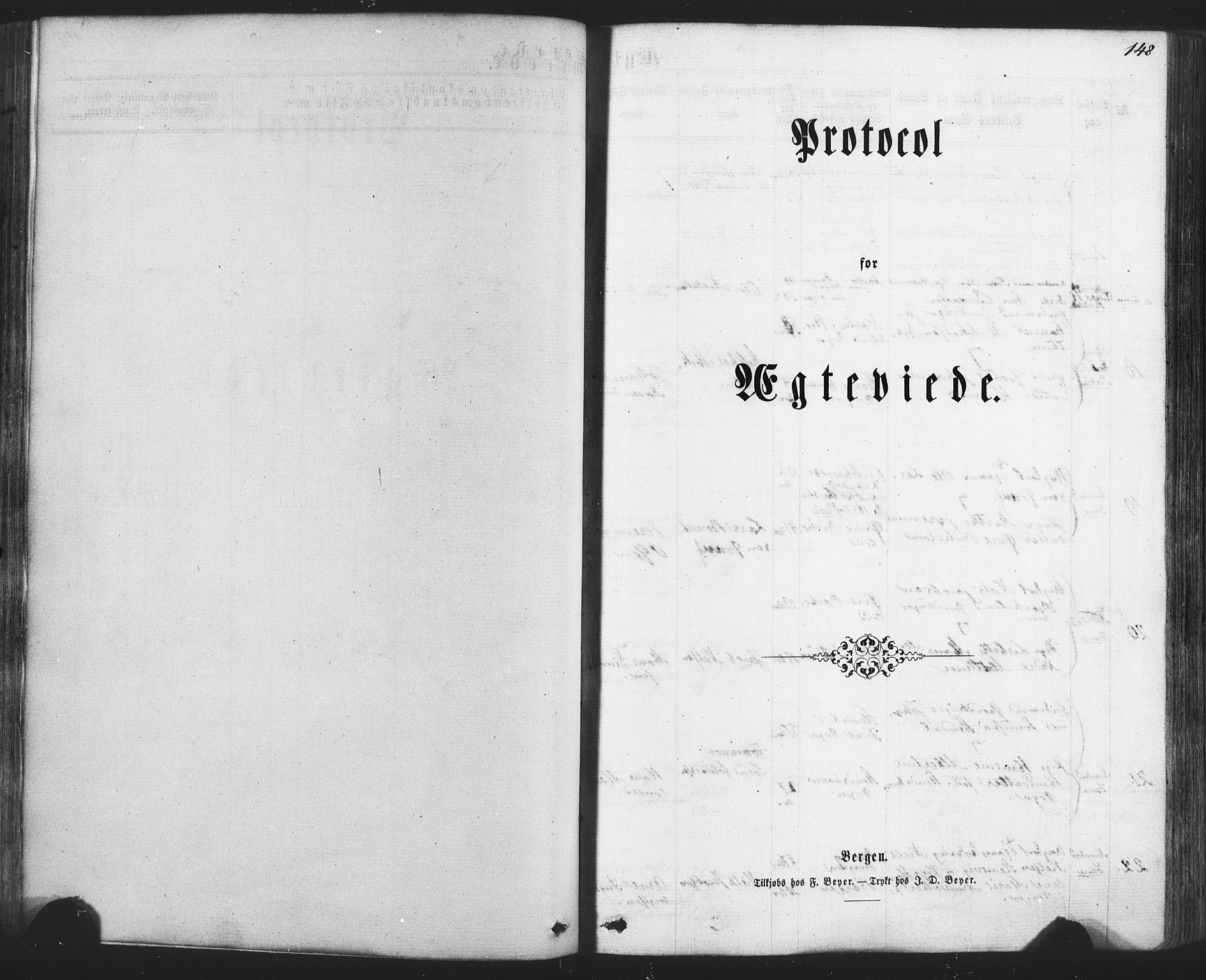 Fana Sokneprestembete, SAB/A-75101/H/Haa/Haaa/L0012: Parish register (official) no. A 12, 1862-1878, p. 148