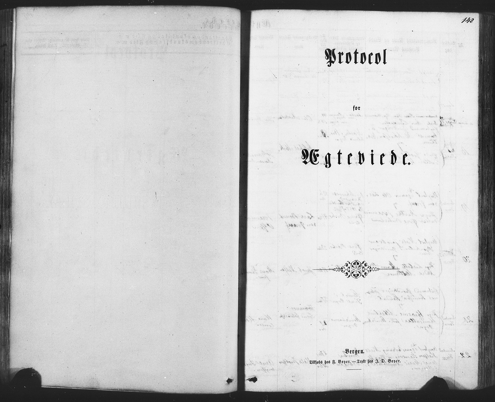 Fana Sokneprestembete, AV/SAB-A-75101/H/Haa/Haaa/L0012: Parish register (official) no. A 12, 1862-1878, p. 148