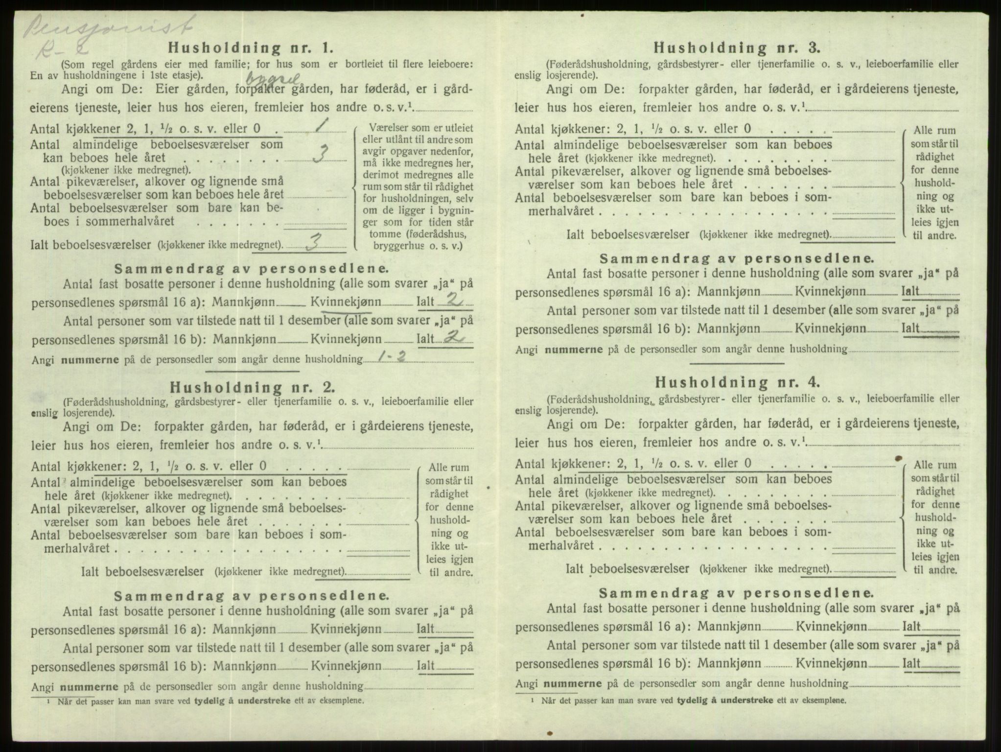 SAB, 1920 census for Gloppen, 1920, p. 659