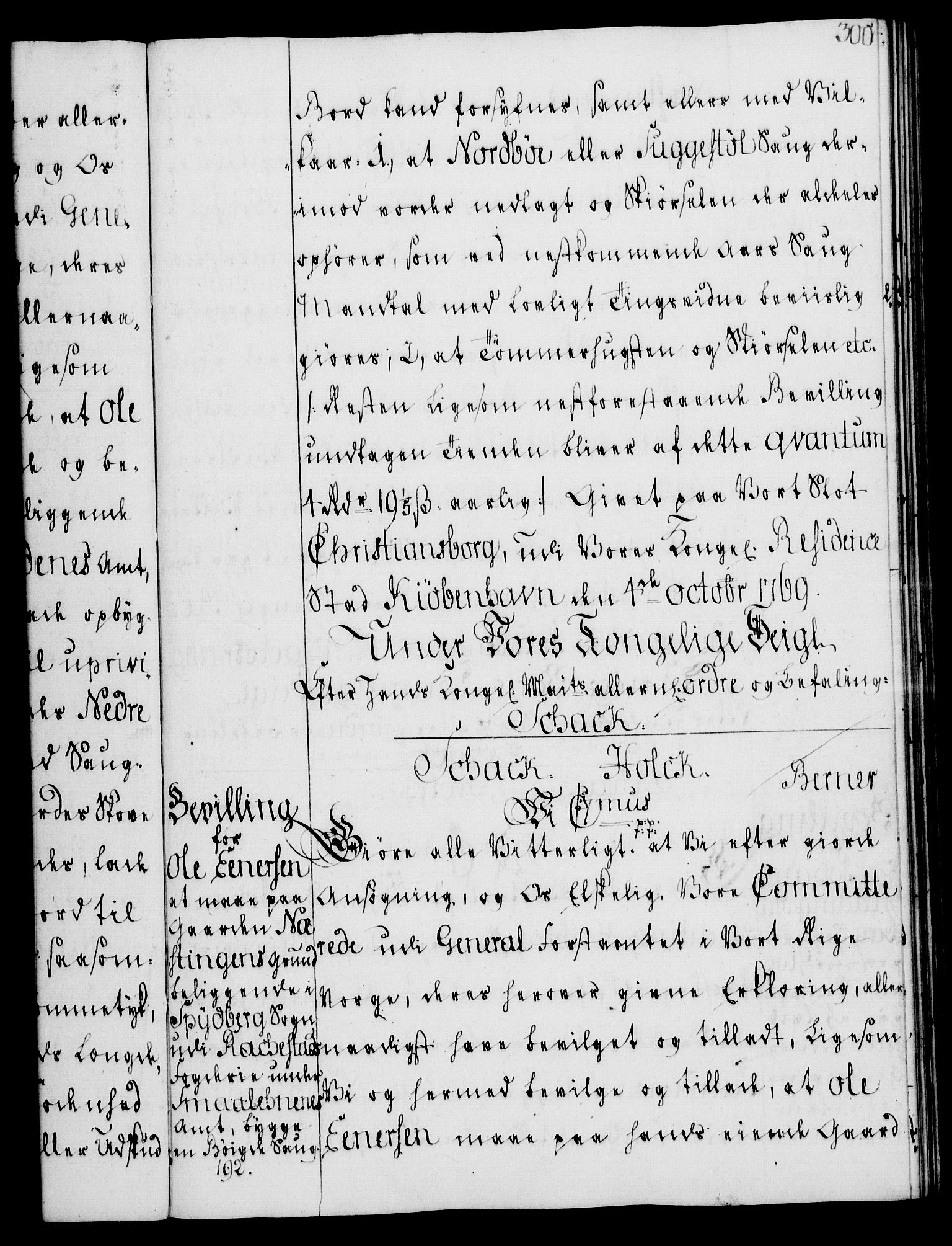 Rentekammeret, Kammerkanselliet, AV/RA-EA-3111/G/Gg/Gga/L0008: Norsk ekspedisjonsprotokoll med register (merket RK 53.8), 1768-1771, p. 300