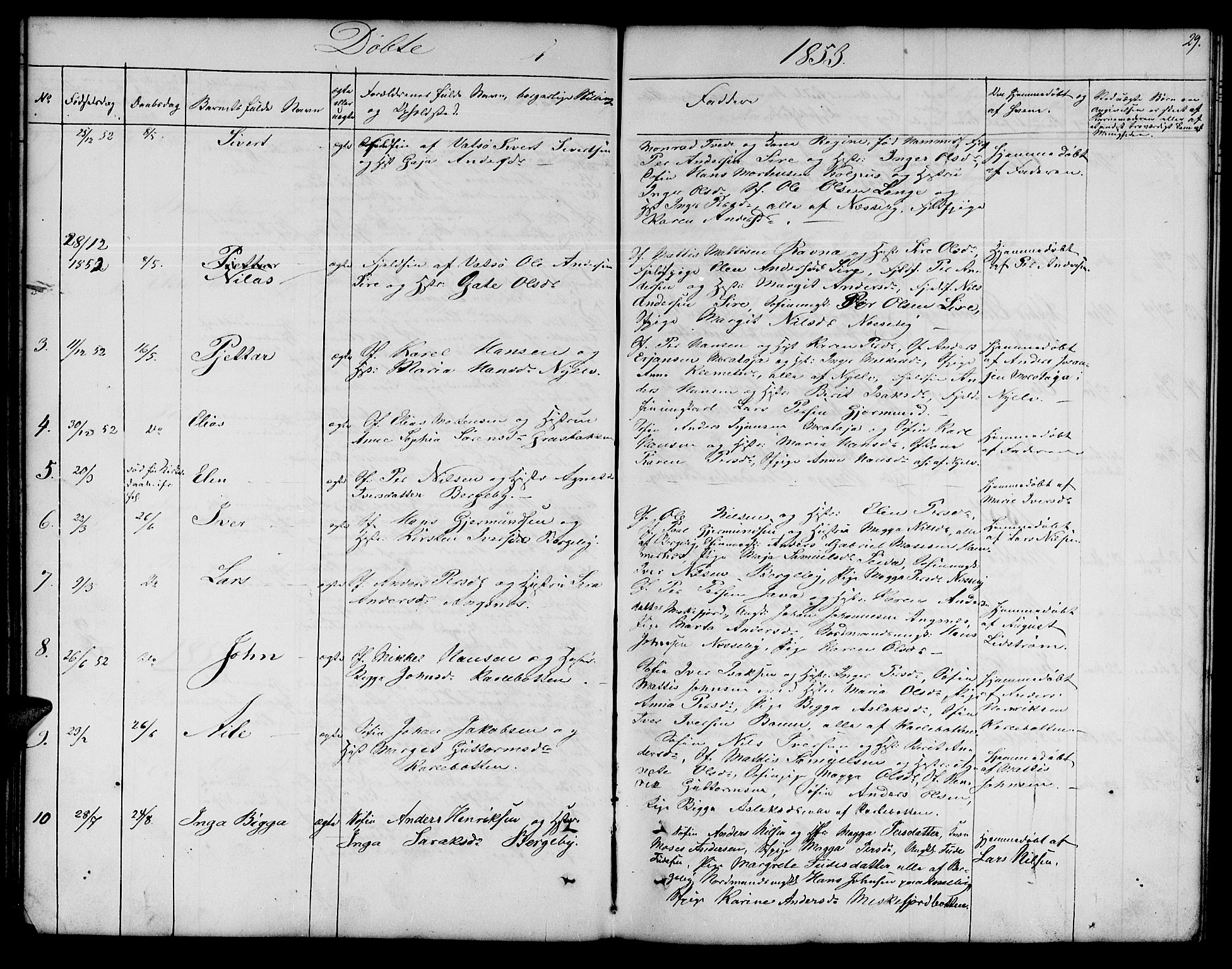 Nesseby sokneprestkontor, SATØ/S-1330/H/Hb/L0001klokker: Parish register (copy) no. 1, 1844-1861, p. 29