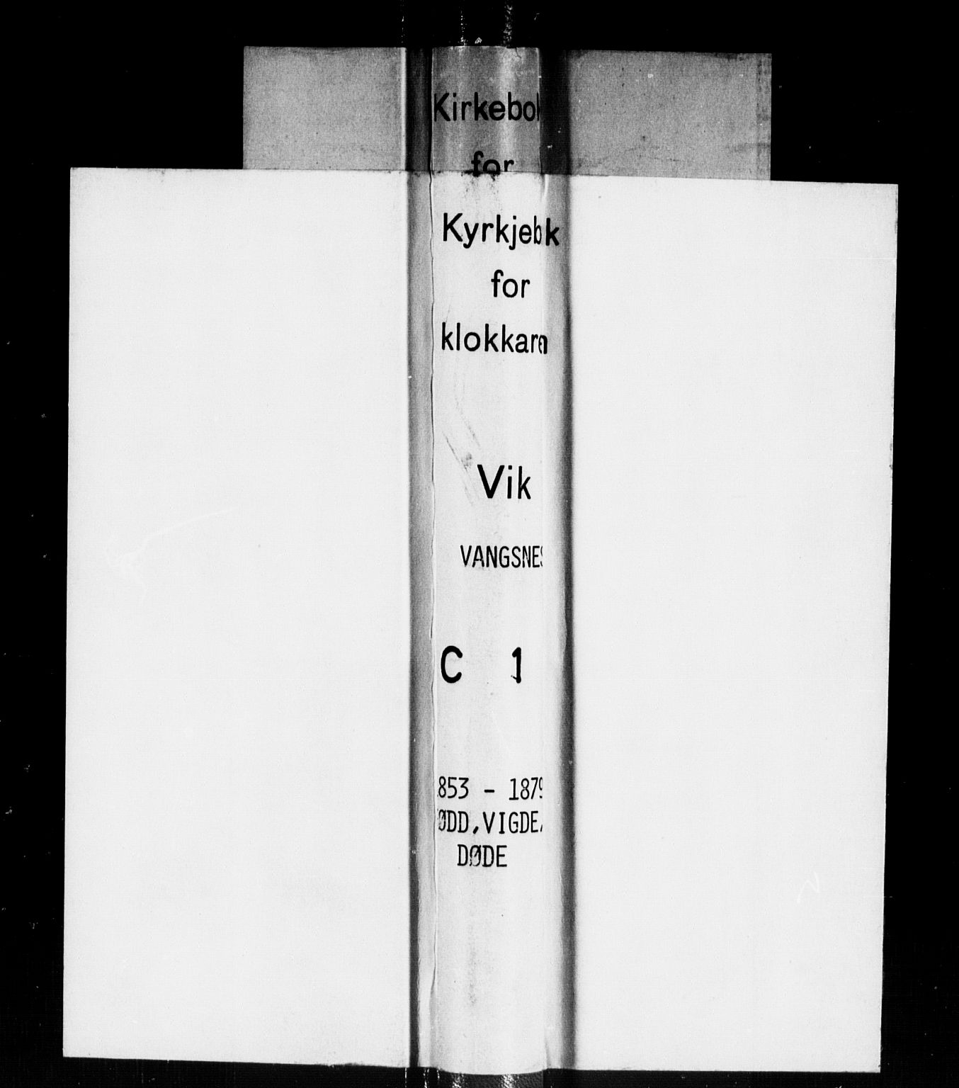 Vik sokneprestembete, SAB/A-81501: Parish register (copy) no. C 1, 1853-1879