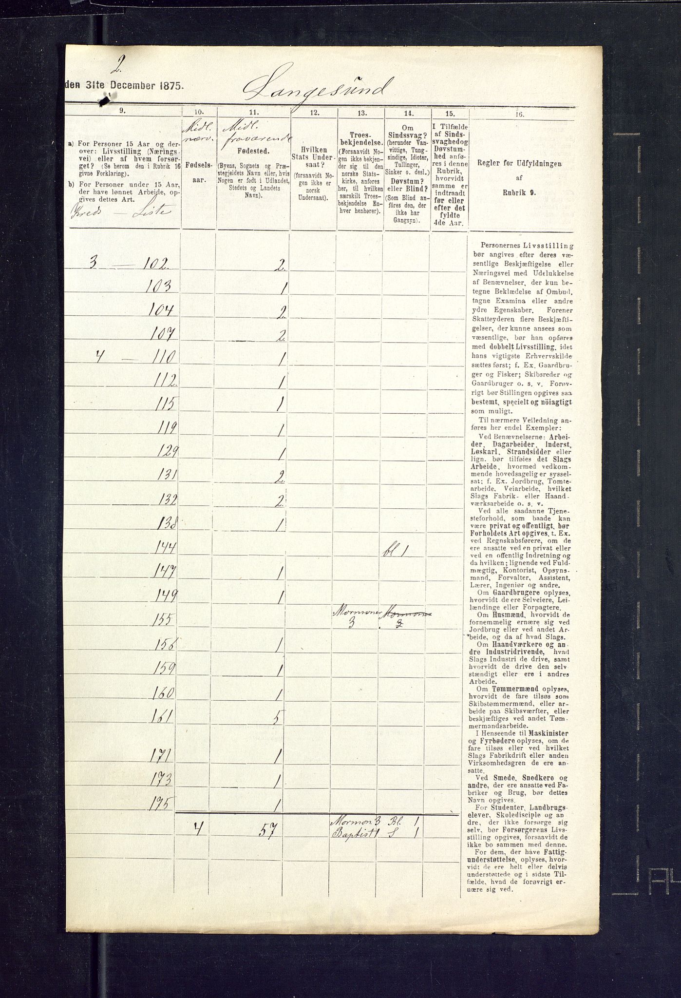 SAKO, 1875 census for 0802B Bamble/Langesund, 1875, p. 11