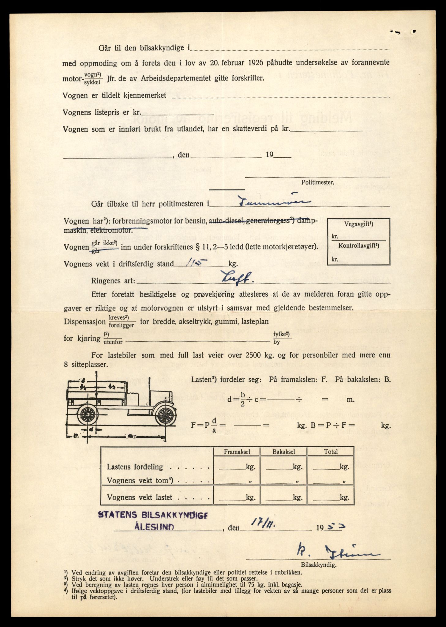 Møre og Romsdal vegkontor - Ålesund trafikkstasjon, AV/SAT-A-4099/F/Fe/L0037: Registreringskort for kjøretøy T 13031 - T 13179, 1927-1998, p. 466