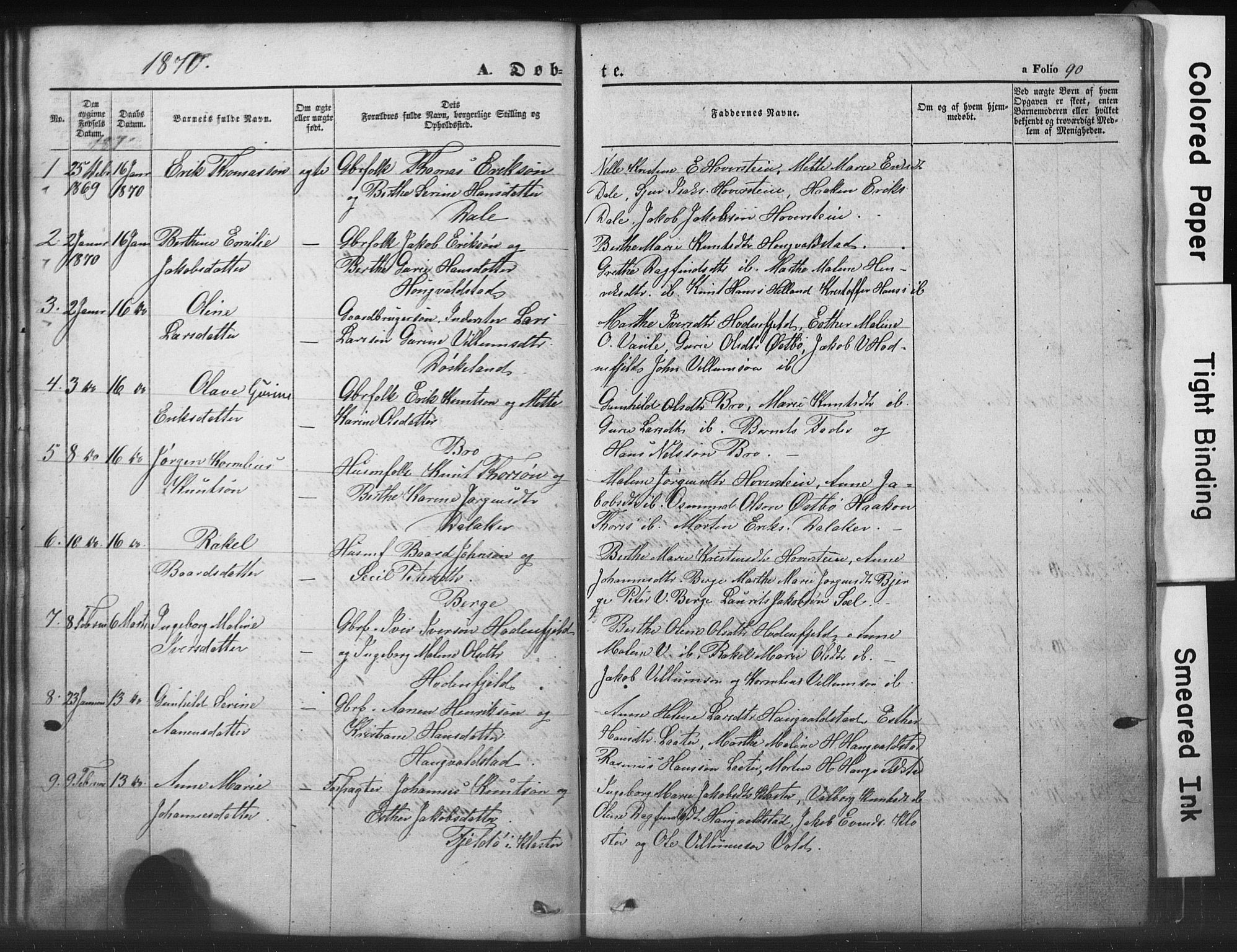 Rennesøy sokneprestkontor, SAST/A -101827/H/Ha/Hab/L0002: Parish register (copy) no. B 2, 1852-1880, p. 90