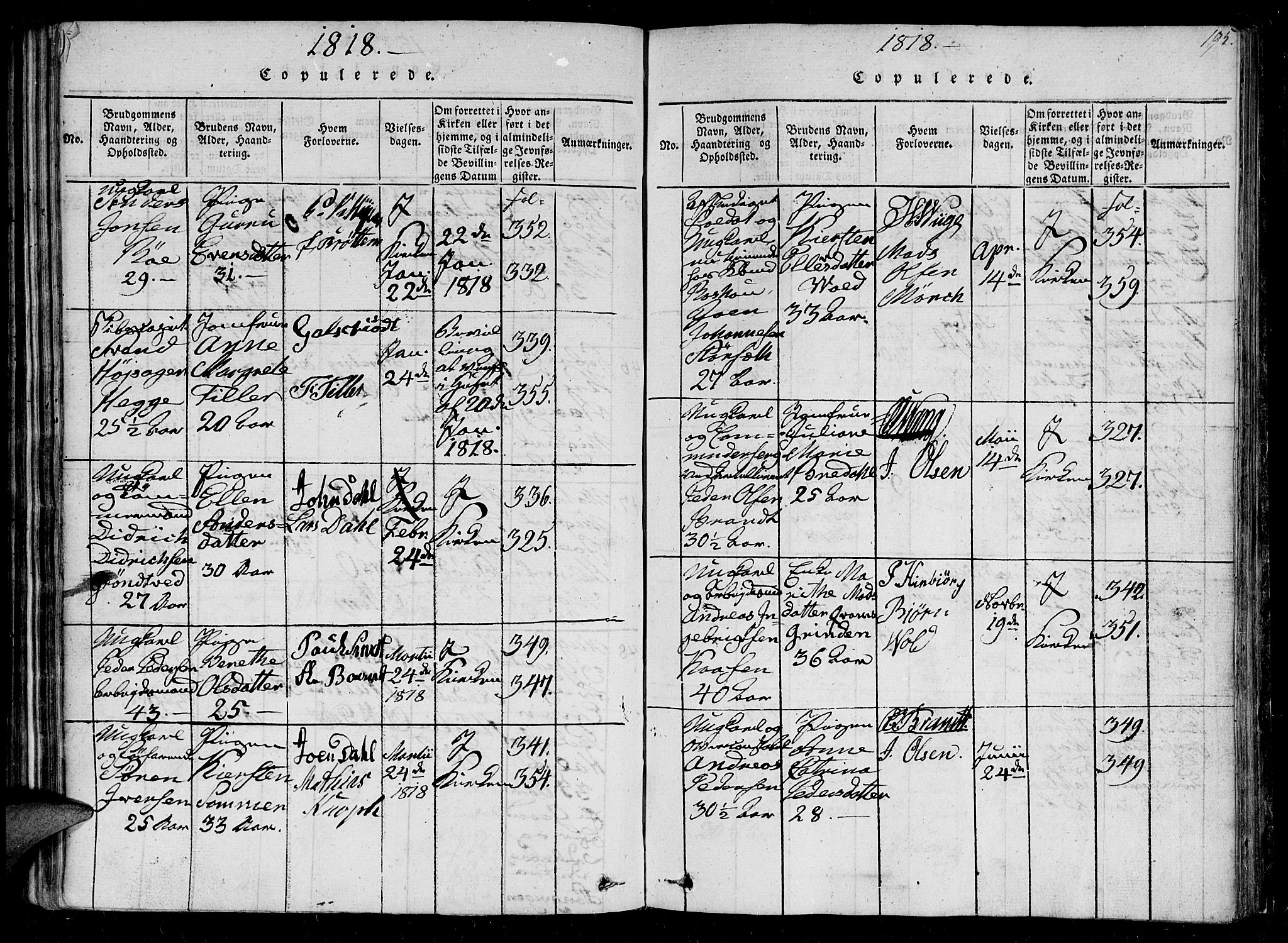 Ministerialprotokoller, klokkerbøker og fødselsregistre - Sør-Trøndelag, SAT/A-1456/602/L0107: Parish register (official) no. 602A05, 1815-1821, p. 195
