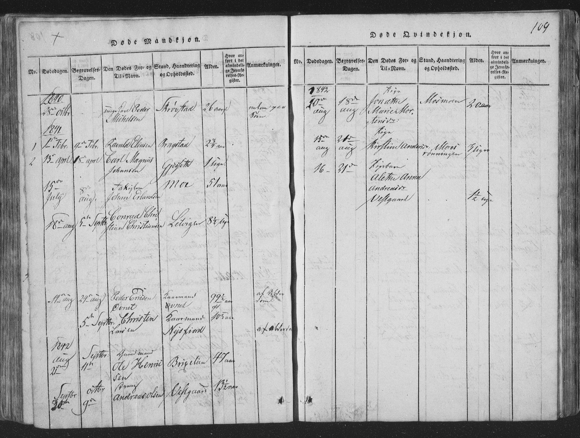 Ministerialprotokoller, klokkerbøker og fødselsregistre - Nord-Trøndelag, SAT/A-1458/773/L0613: Parish register (official) no. 773A04, 1815-1845, p. 109