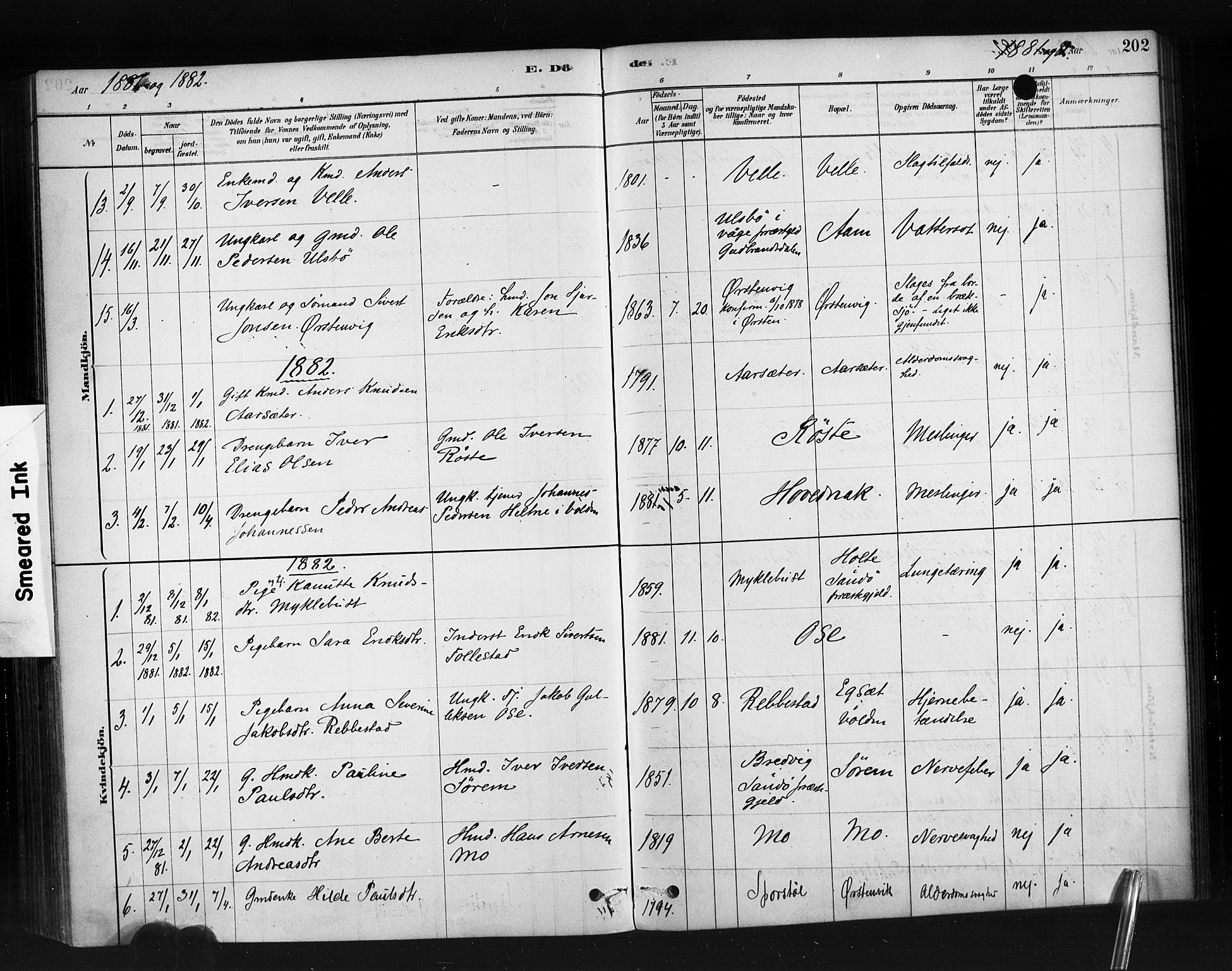 Ministerialprotokoller, klokkerbøker og fødselsregistre - Møre og Romsdal, AV/SAT-A-1454/513/L0176: Parish register (official) no. 513A03, 1877-1889, p. 202