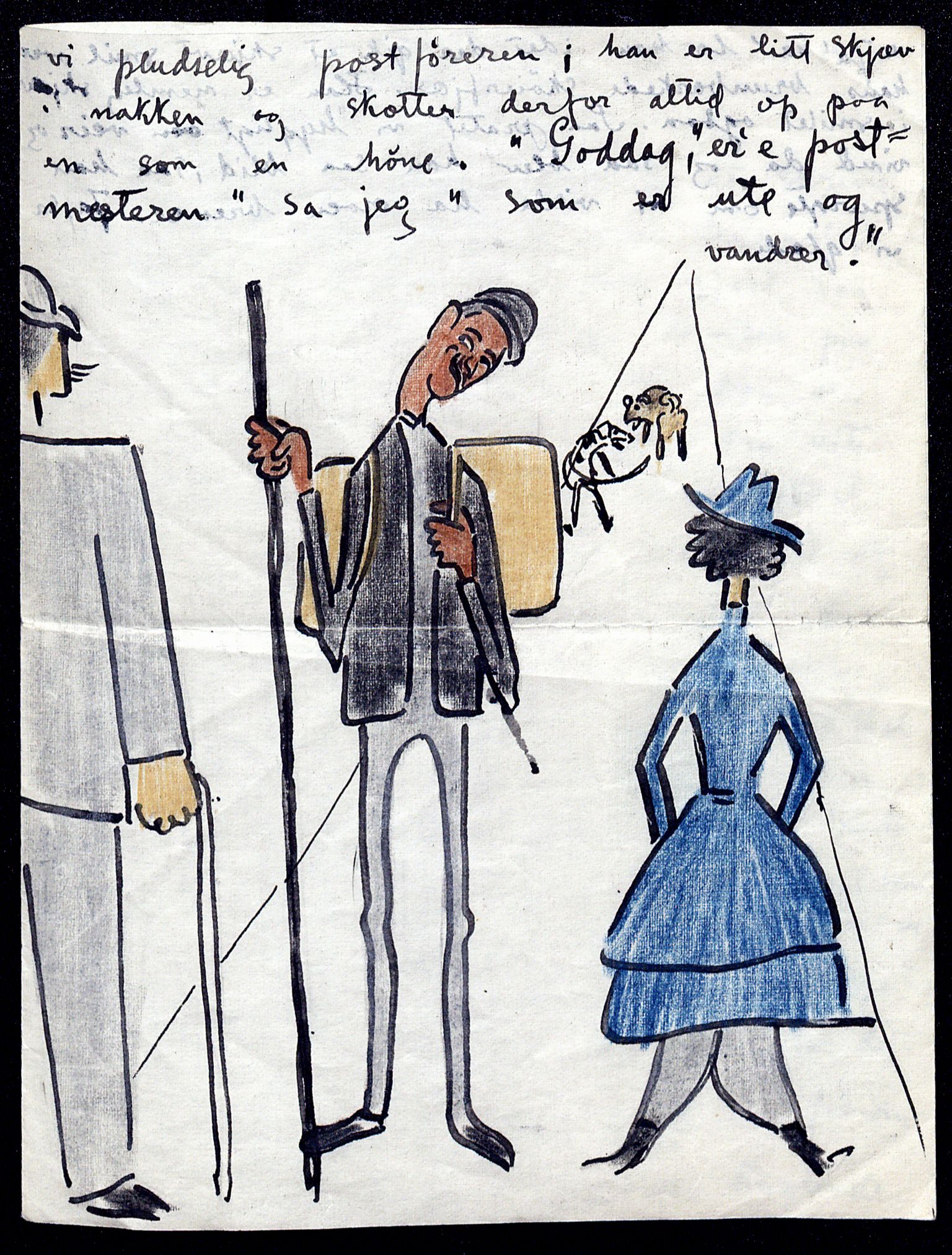 Harald Sohlberg, NMFK/NMFK-1057/D/L0001: Illustrerte brev fra Harald Sohlberg (1869-1935) til sønnen Dag Sohlberg, 1920-1928, p. 15