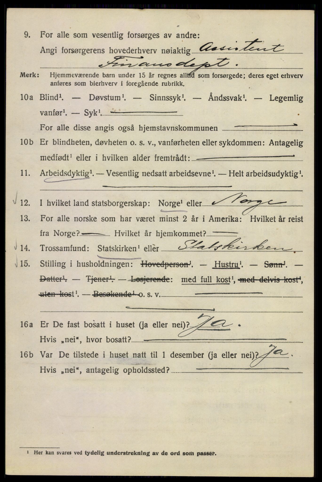 SAO, 1920 census for Kristiania, 1920, p. 307492