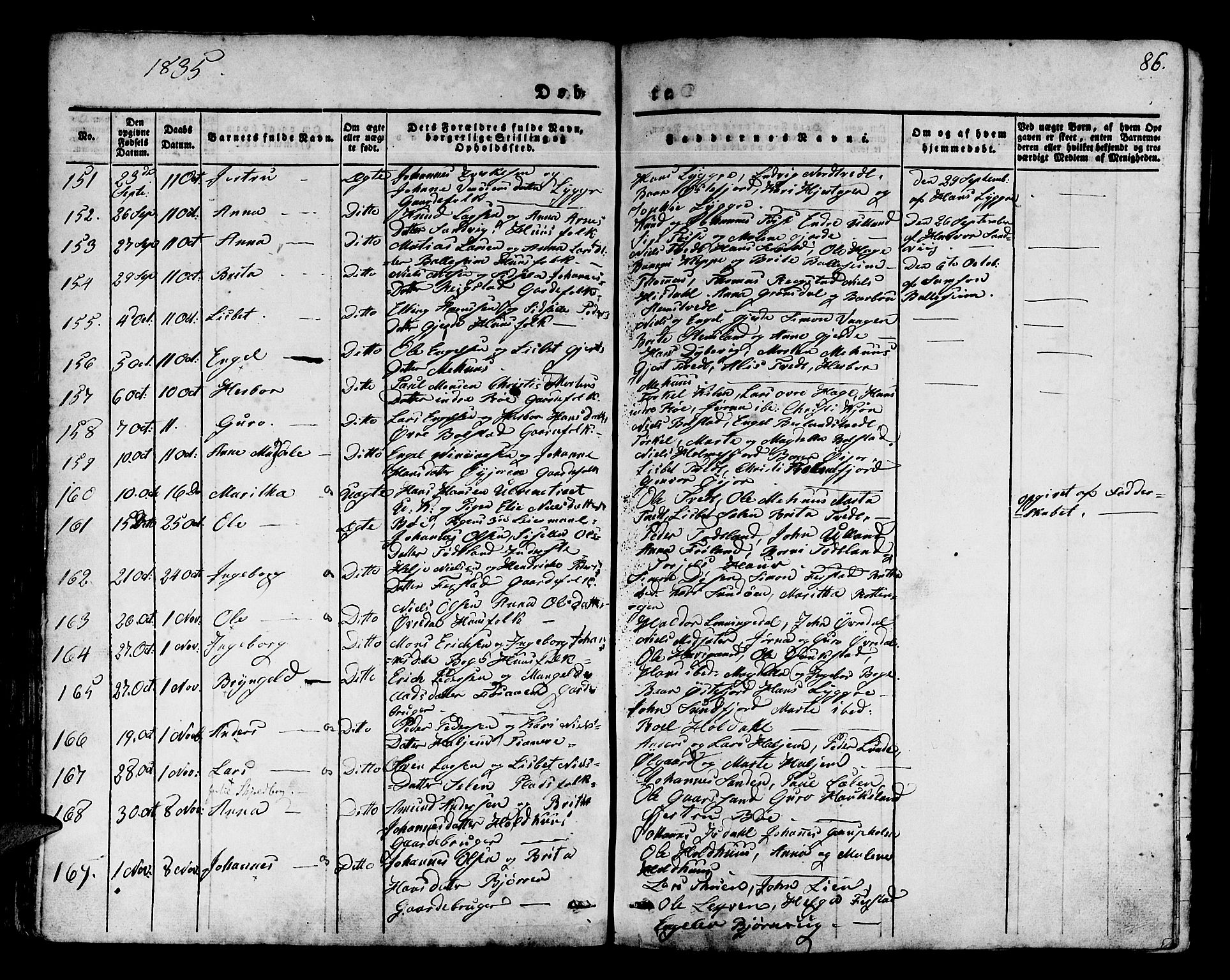 Os sokneprestembete, AV/SAB-A-99929: Parish register (official) no. A 14, 1826-1839, p. 87