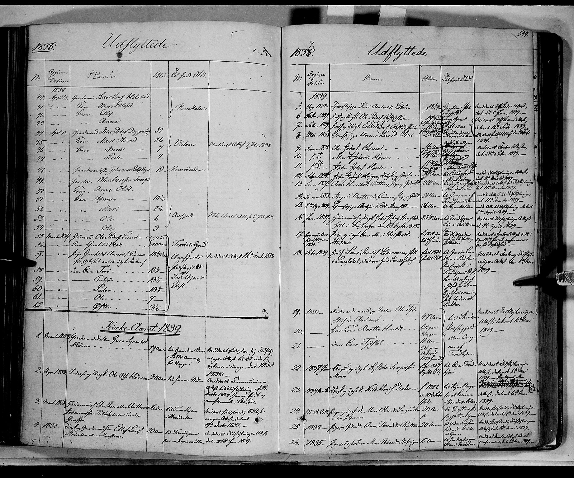 Lom prestekontor, SAH/PREST-070/K/L0006: Parish register (official) no. 6B, 1837-1863, p. 549