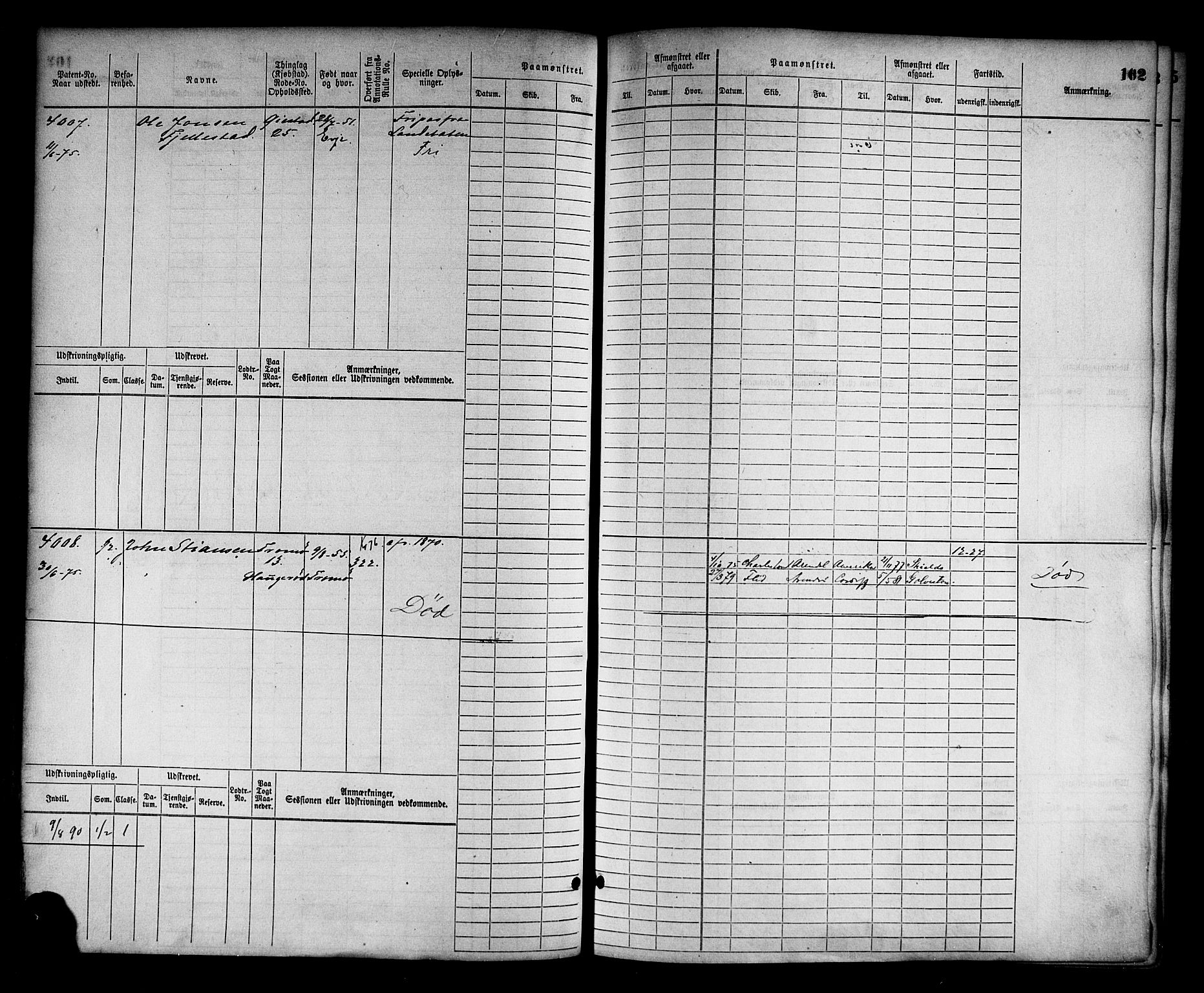 Arendal mønstringskrets, AV/SAK-2031-0012/F/Fb/L0015: Hovedrulle nr 3807-4568, S-13, 1872-1900, p. 107