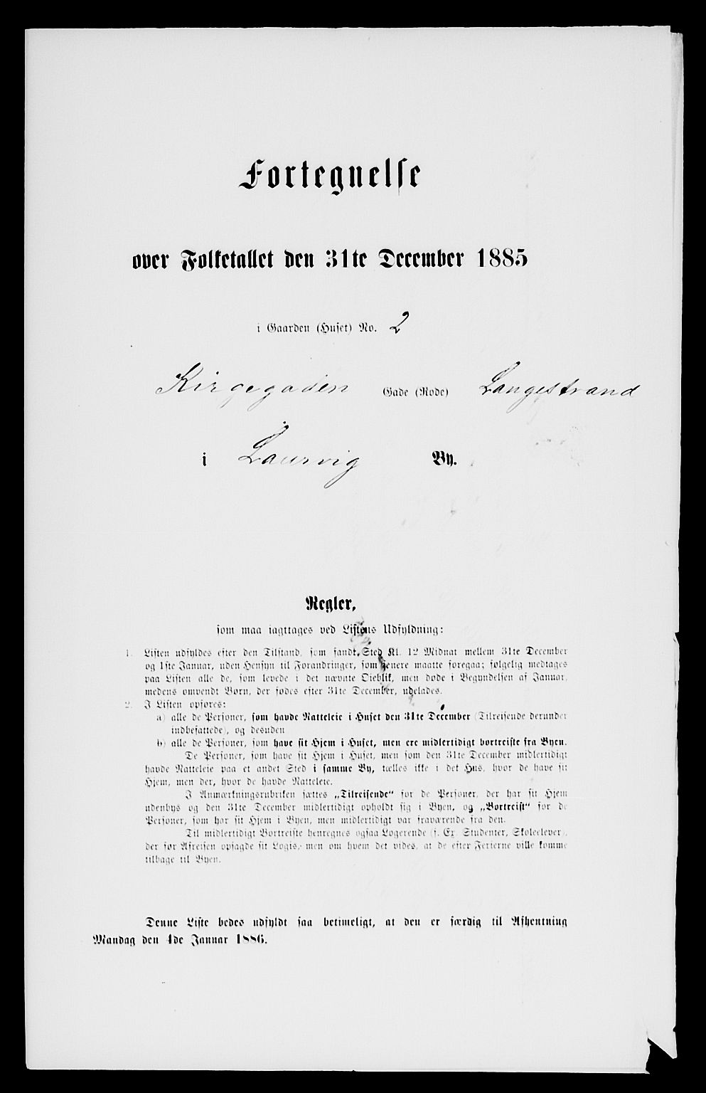 SAKO, 1885 census for 0707 Larvik, 1885, p. 1693