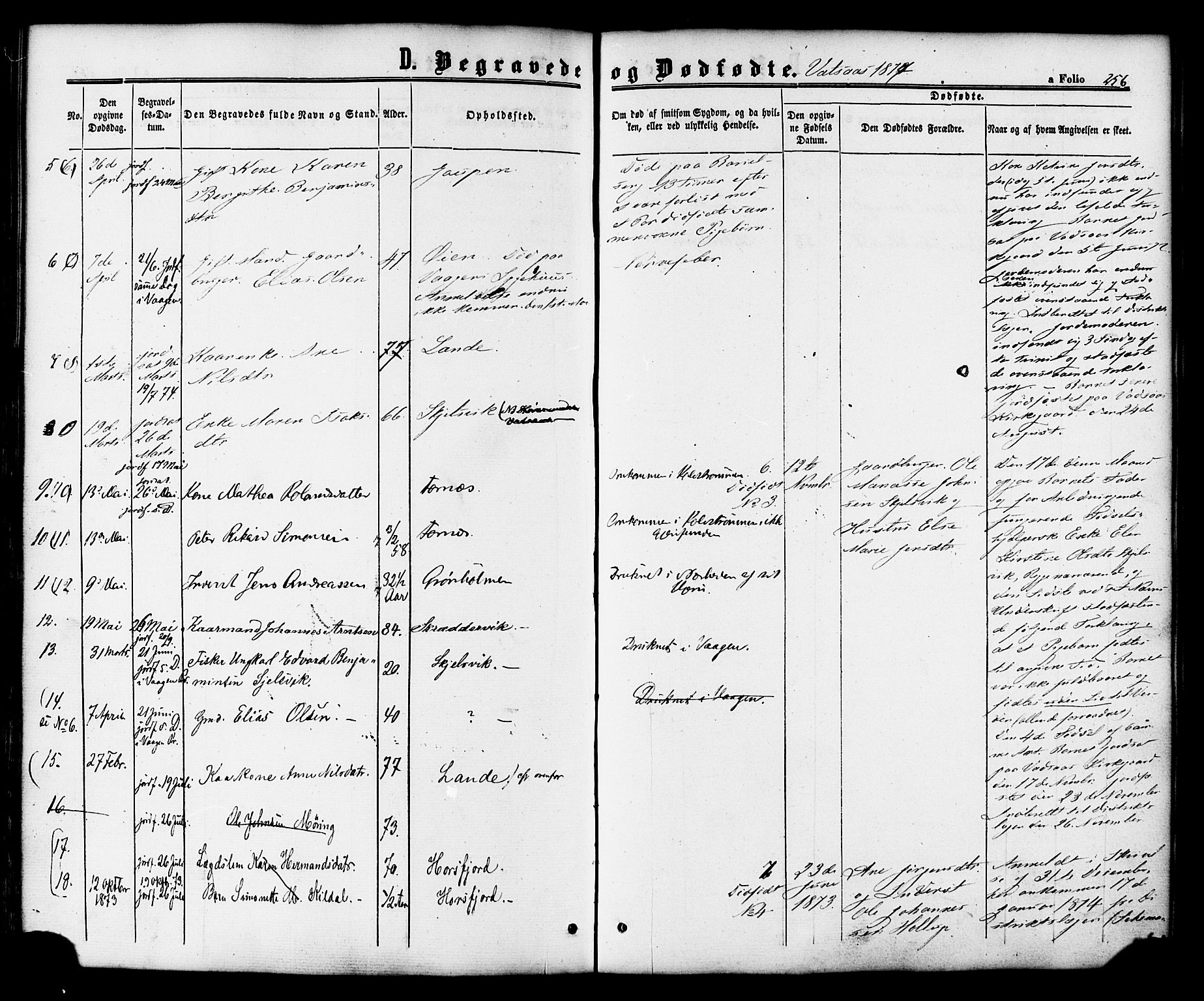 Ministerialprotokoller, klokkerbøker og fødselsregistre - Nordland, AV/SAT-A-1459/810/L0146: Parish register (official) no. 810A08 /1, 1862-1874, p. 256