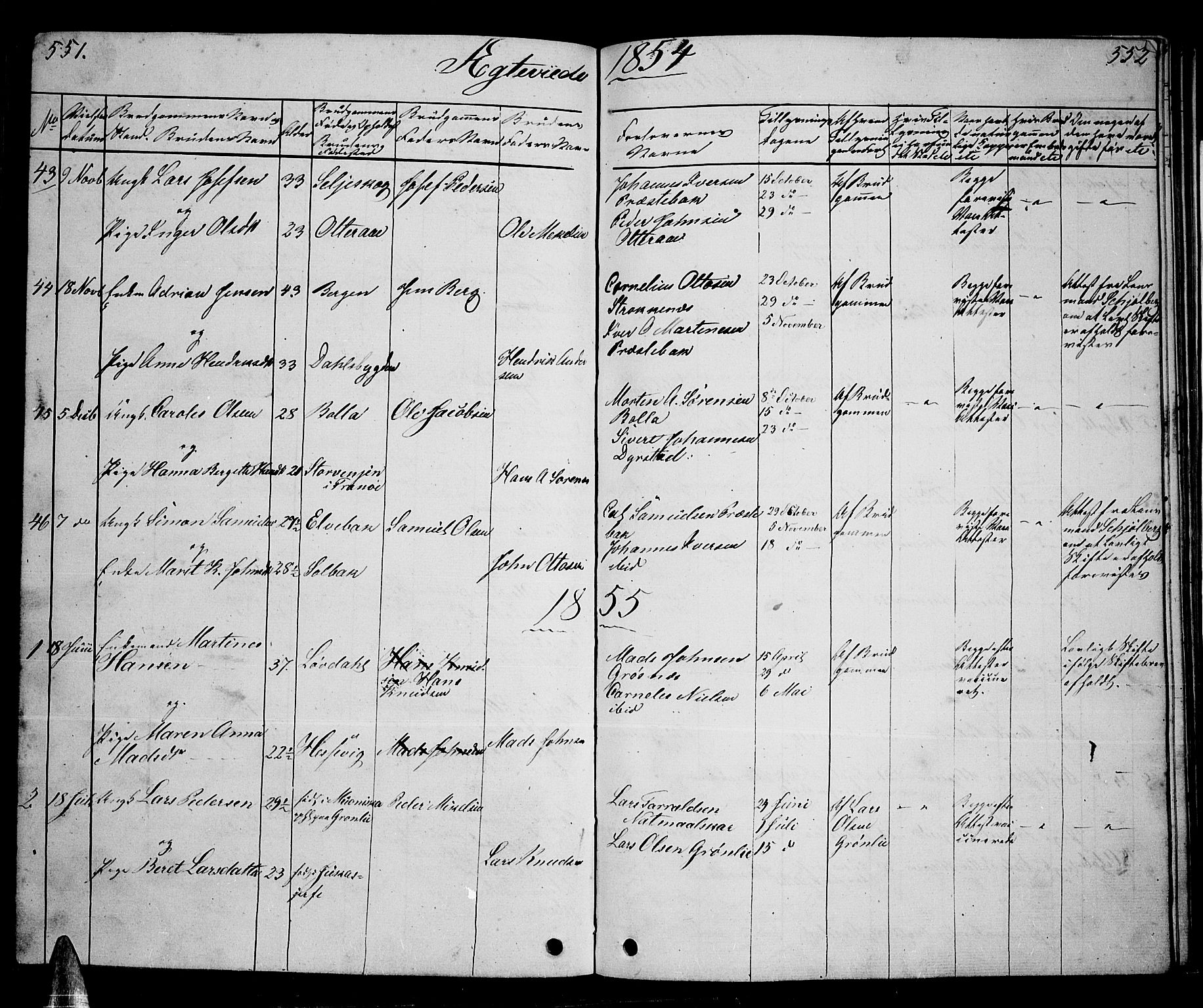 Ibestad sokneprestembete, SATØ/S-0077/H/Ha/Hab/L0004klokker: Parish register (copy) no. 4, 1852-1860, p. 551-552