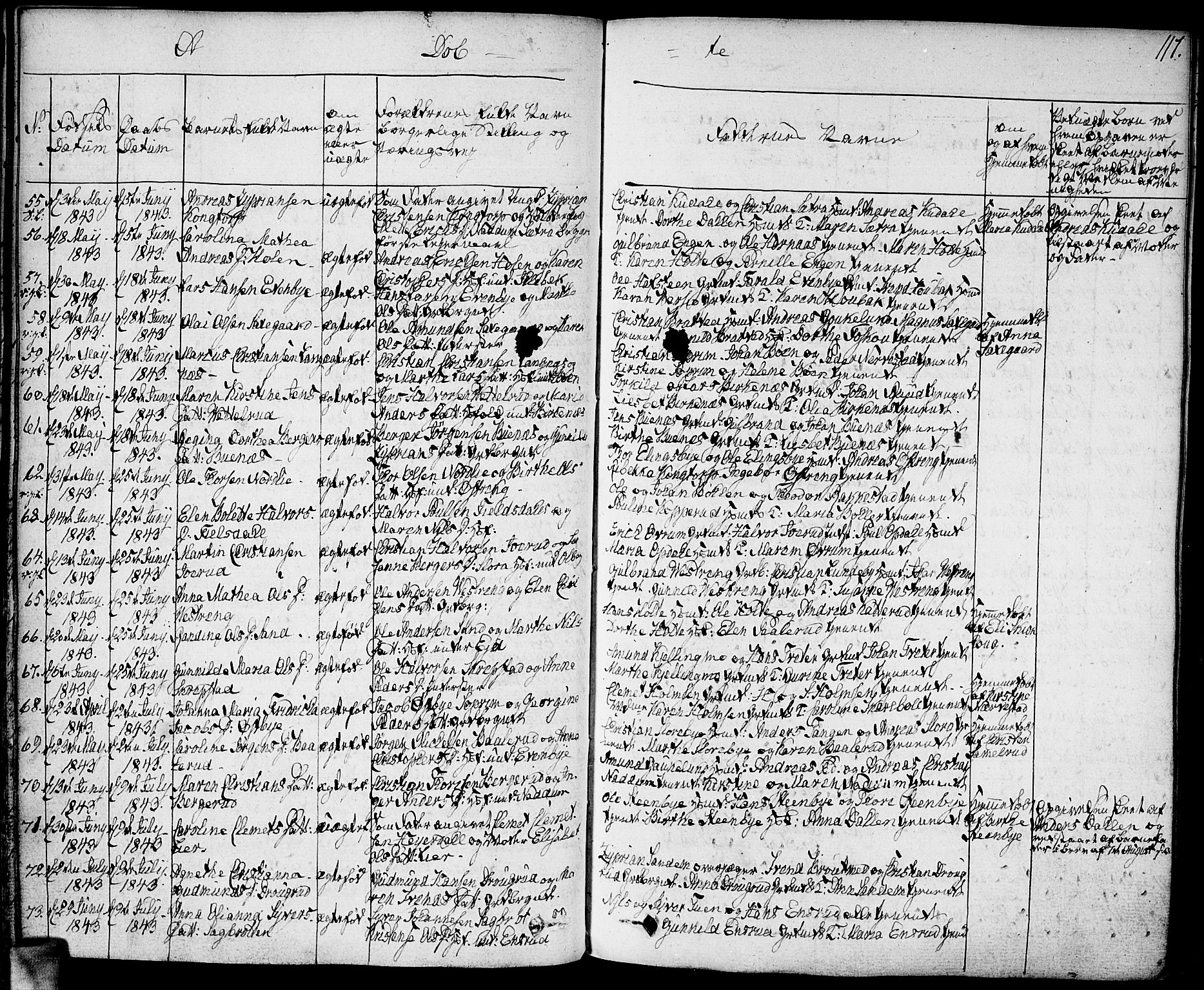 Høland prestekontor Kirkebøker, AV/SAO-A-10346a/F/Fa/L0008: Parish register (official) no. I 8, 1827-1845, p. 117