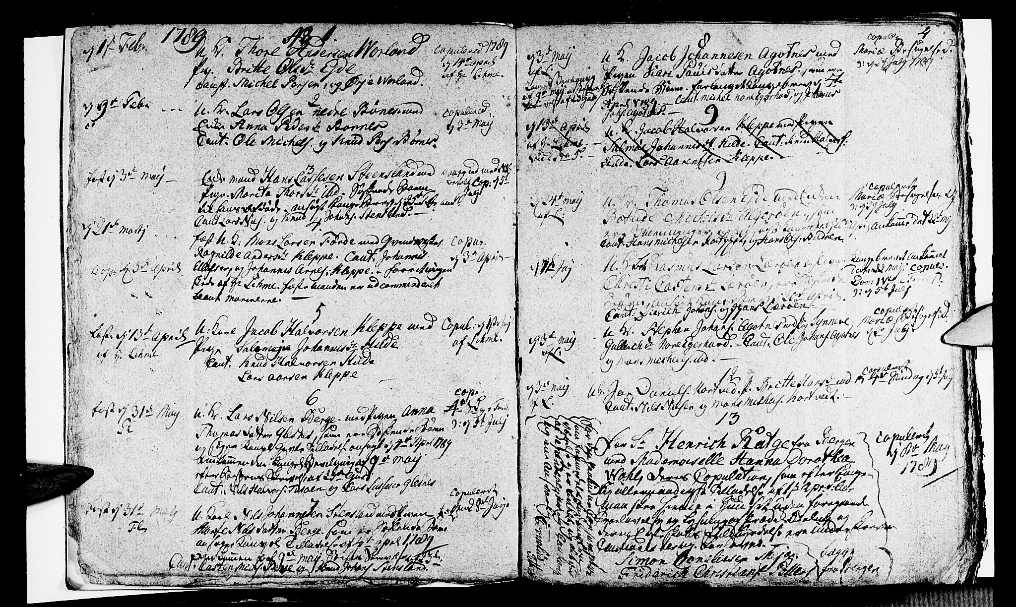 Sund sokneprestembete, SAB/A-99930: Parish register (official) no. A 8, 1788-1815, p. 4