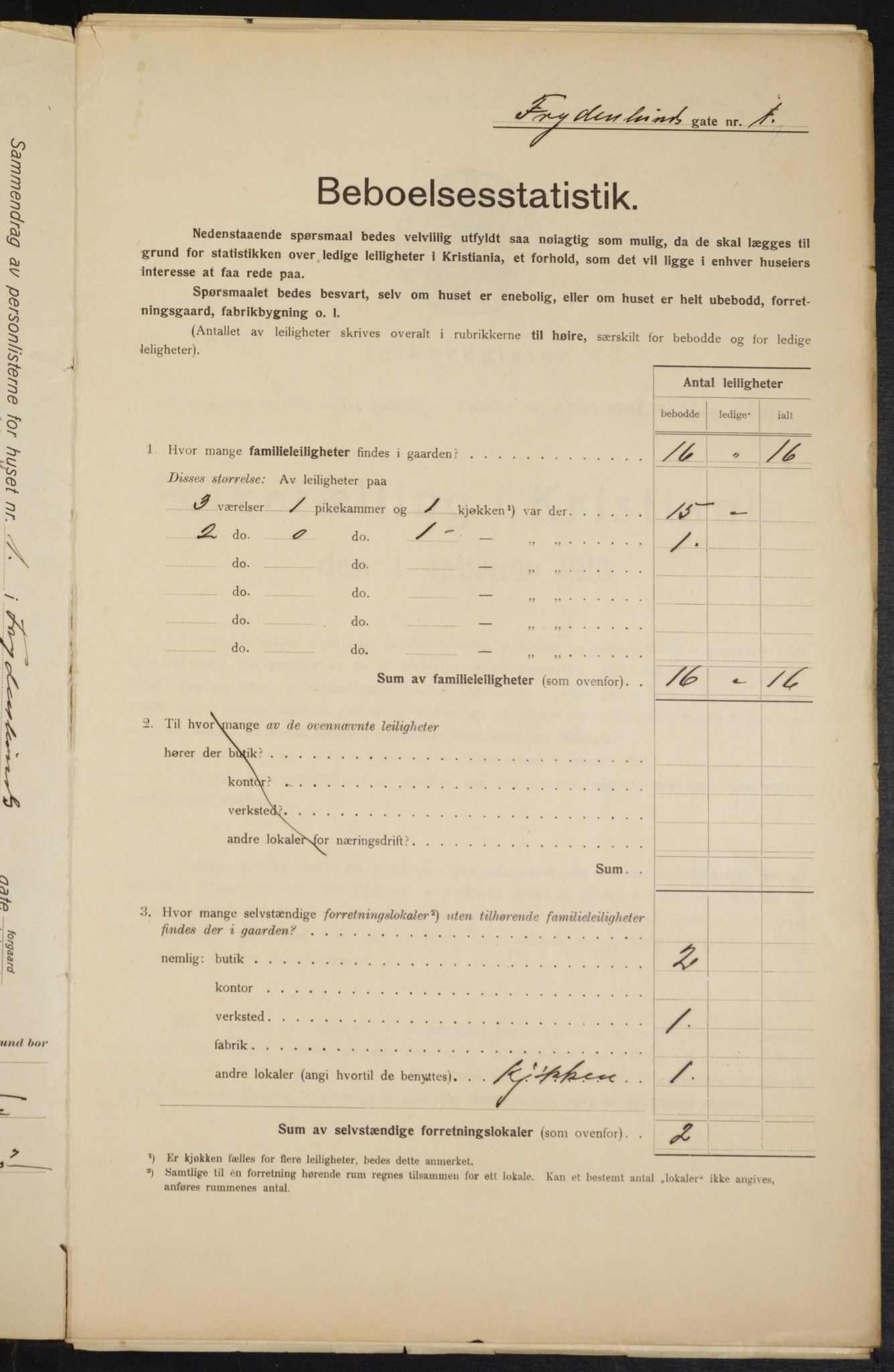 OBA, Municipal Census 1915 for Kristiania, 1915, p. 27631