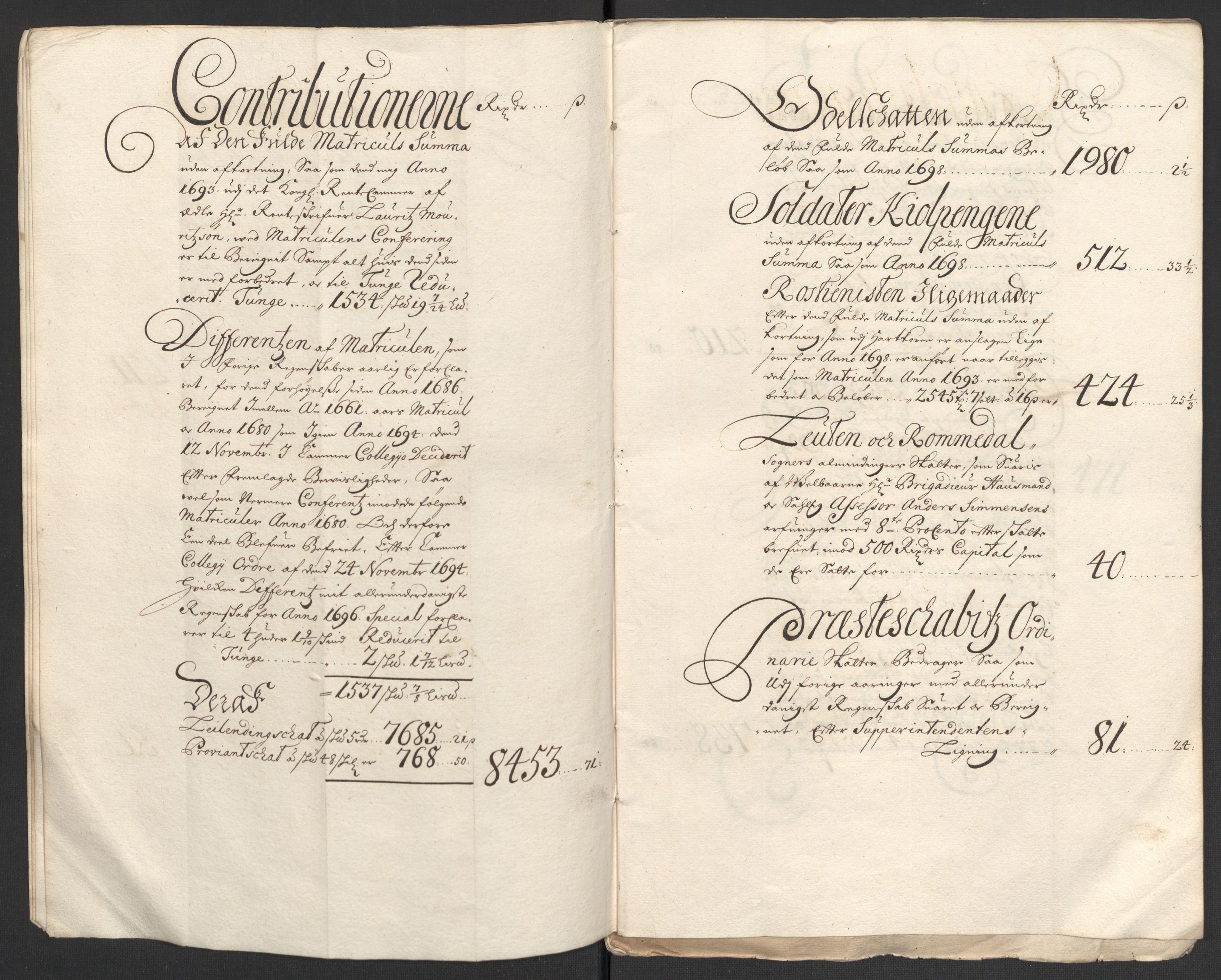 Rentekammeret inntil 1814, Reviderte regnskaper, Fogderegnskap, AV/RA-EA-4092/R16/L1038: Fogderegnskap Hedmark, 1699, p. 7