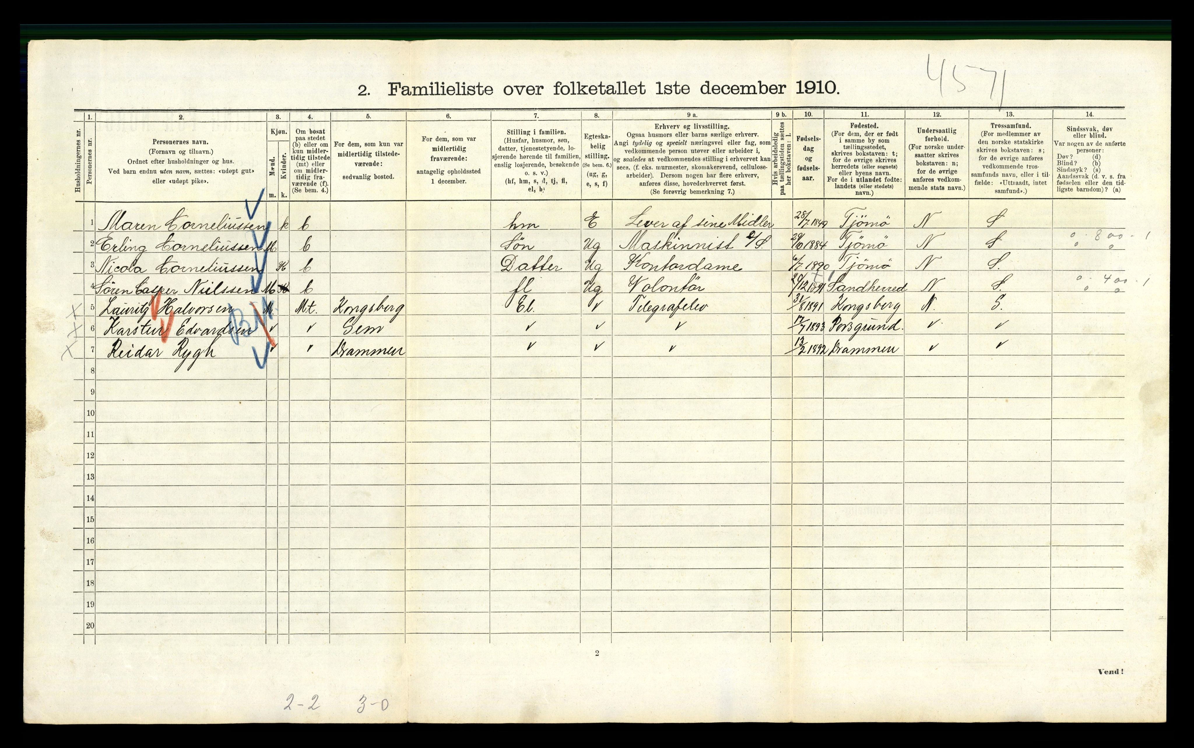 RA, 1910 census for Kristiania, 1910, p. 46906