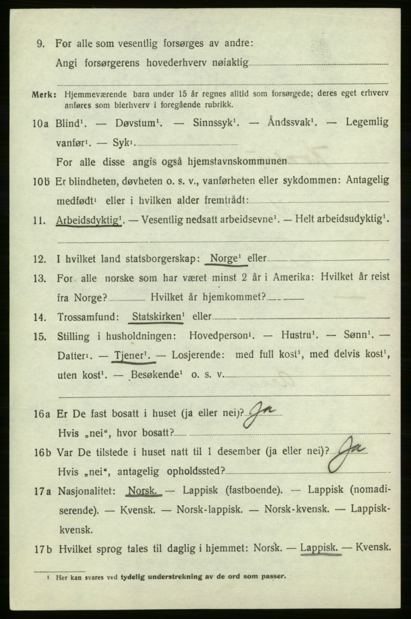 SATØ, 1920 census for , 1920, p. 2113