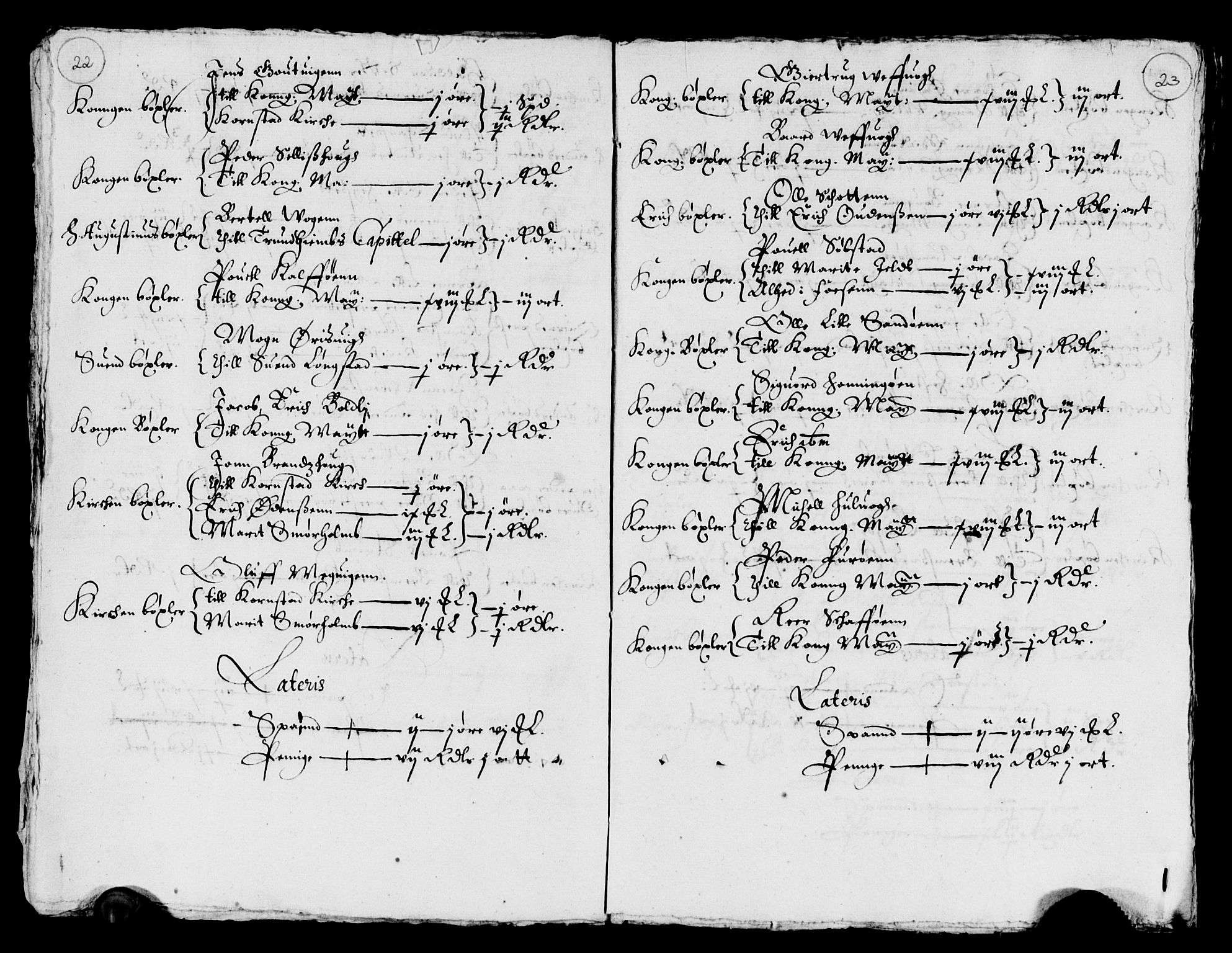 Rentekammeret inntil 1814, Reviderte regnskaper, Lensregnskaper, AV/RA-EA-5023/R/Rb/Rbw/L0090: Trondheim len, 1647-1648