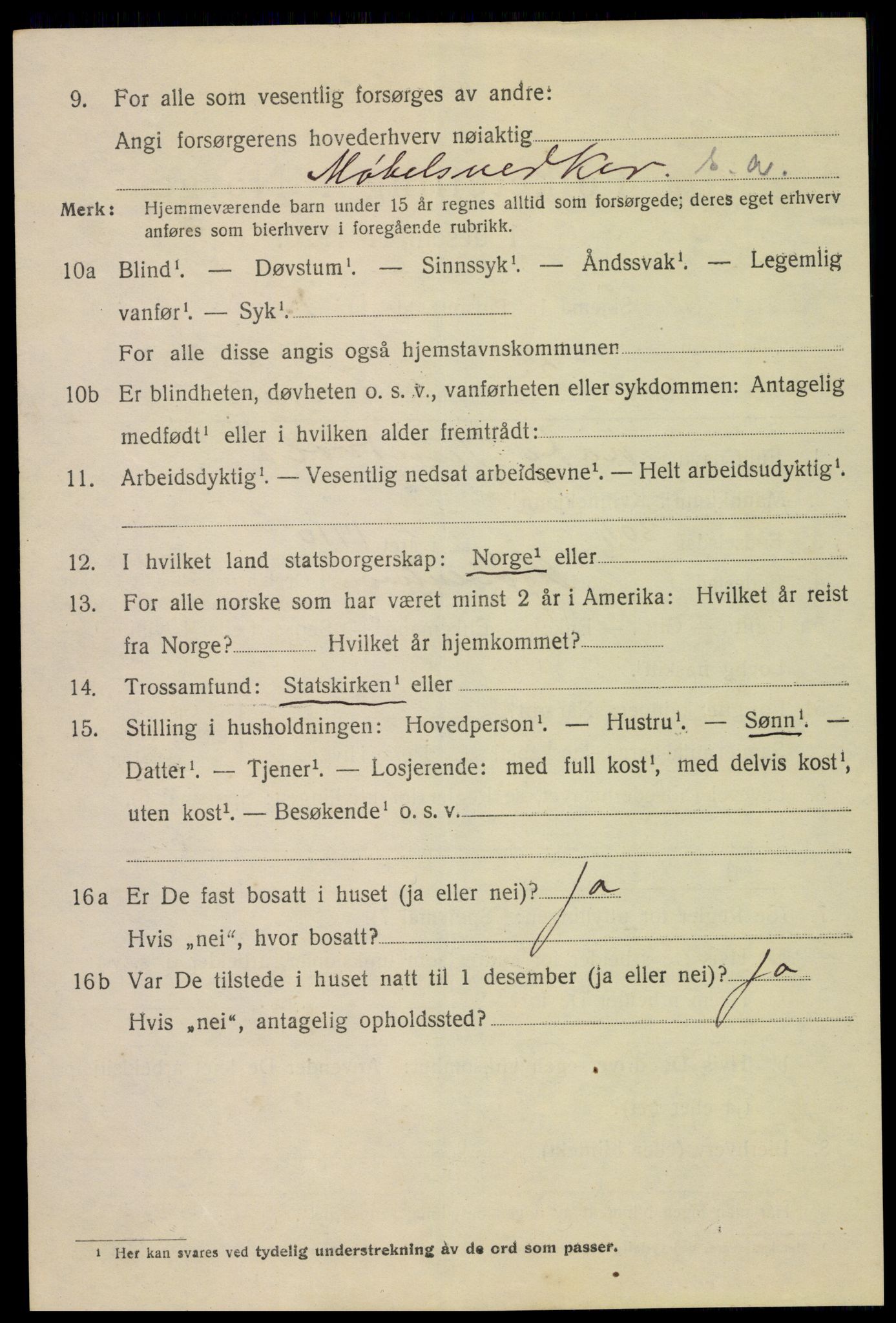 SAH, 1920 census for Gjøvik, 1920, p. 5161