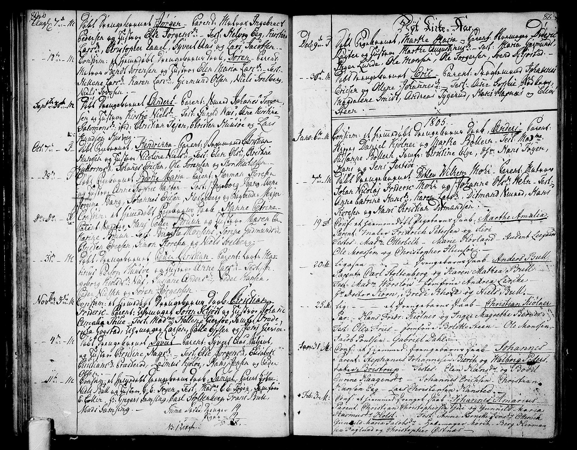 Tønsberg kirkebøker, SAKO/A-330/F/Fa/L0003: Parish register (official) no. I 3, 1797-1814, p. 80-81