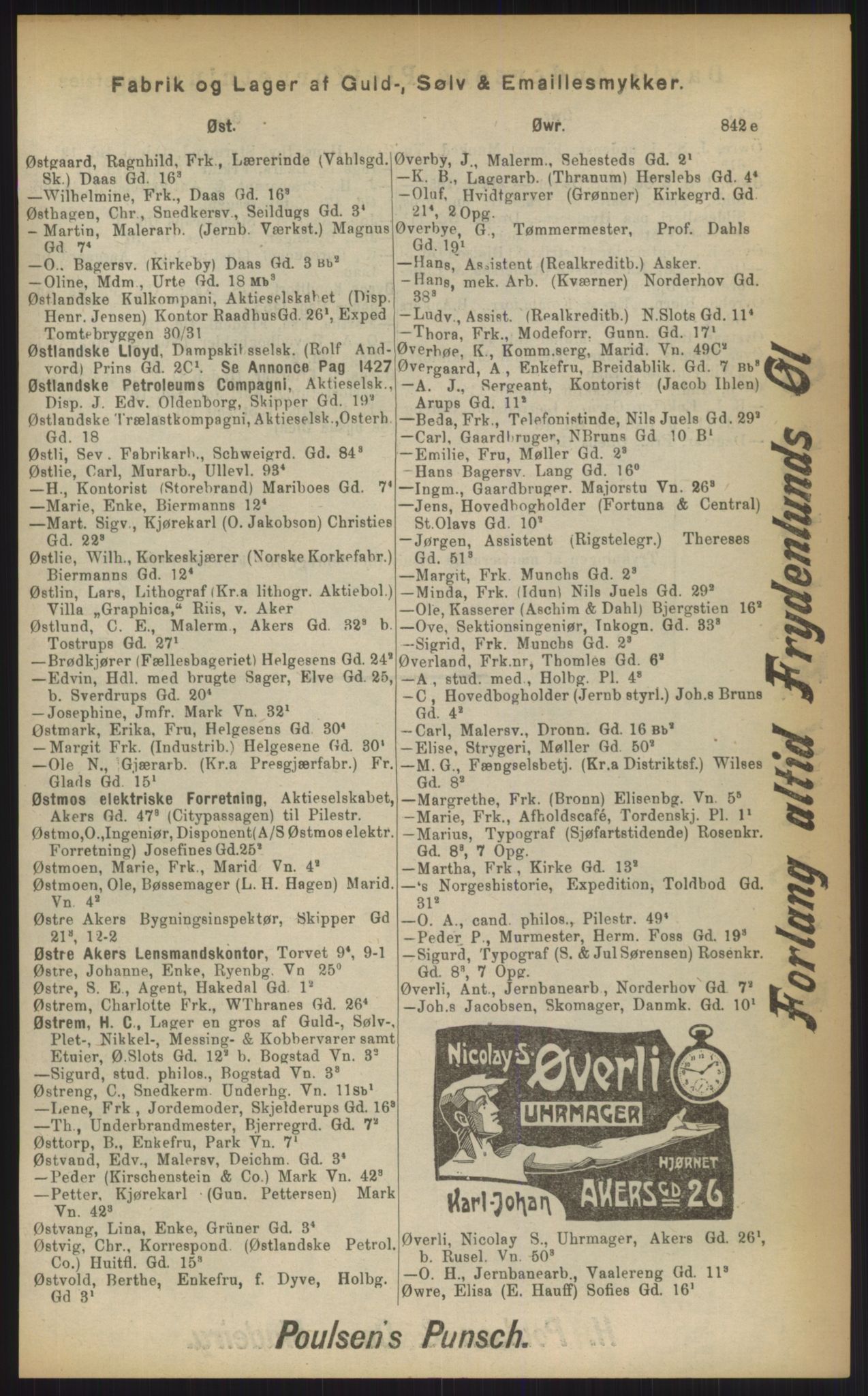 Kristiania/Oslo adressebok, PUBL/-, 1903, p. 842