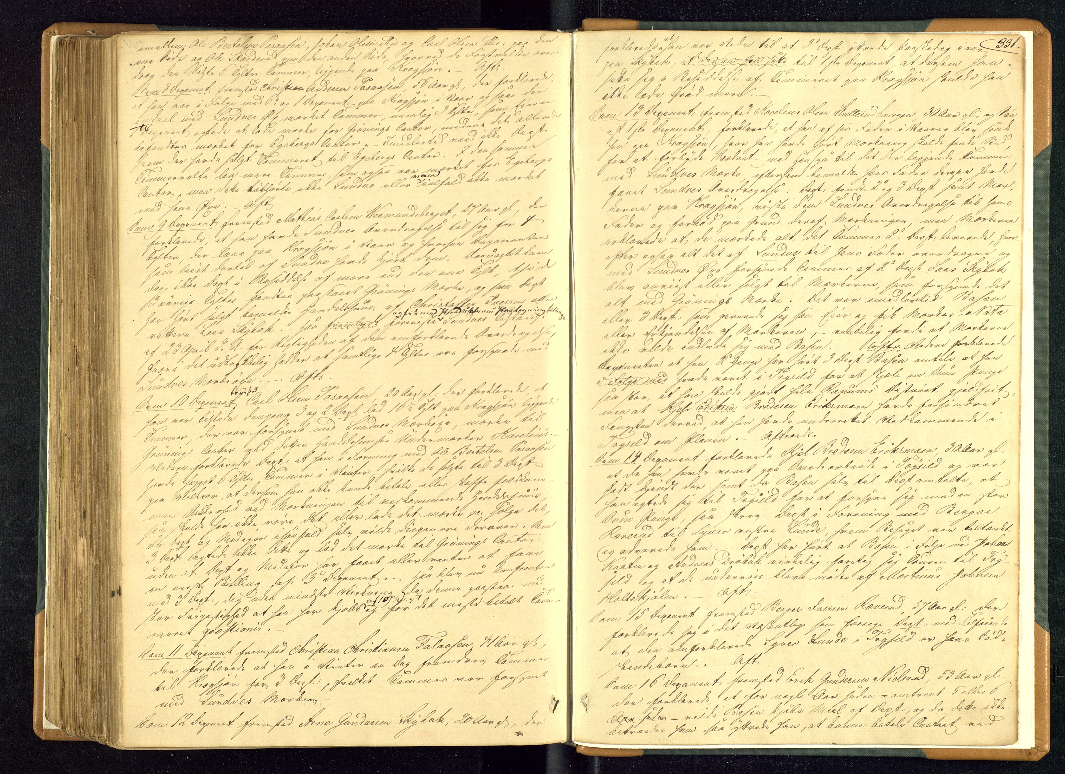 Solør tingrett, AV/SAH-TING-008/G/Gc/Gca/L0002: Ekstrarettsprotokoll, 1843-1849, p. 331