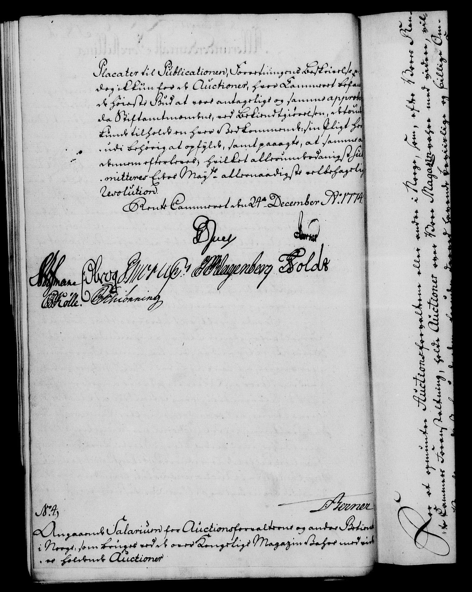 Rentekammeret, Kammerkanselliet, AV/RA-EA-3111/G/Gf/Gfa/L0057: Norsk relasjons- og resolusjonsprotokoll (merket RK 52.57), 1775, p. 29