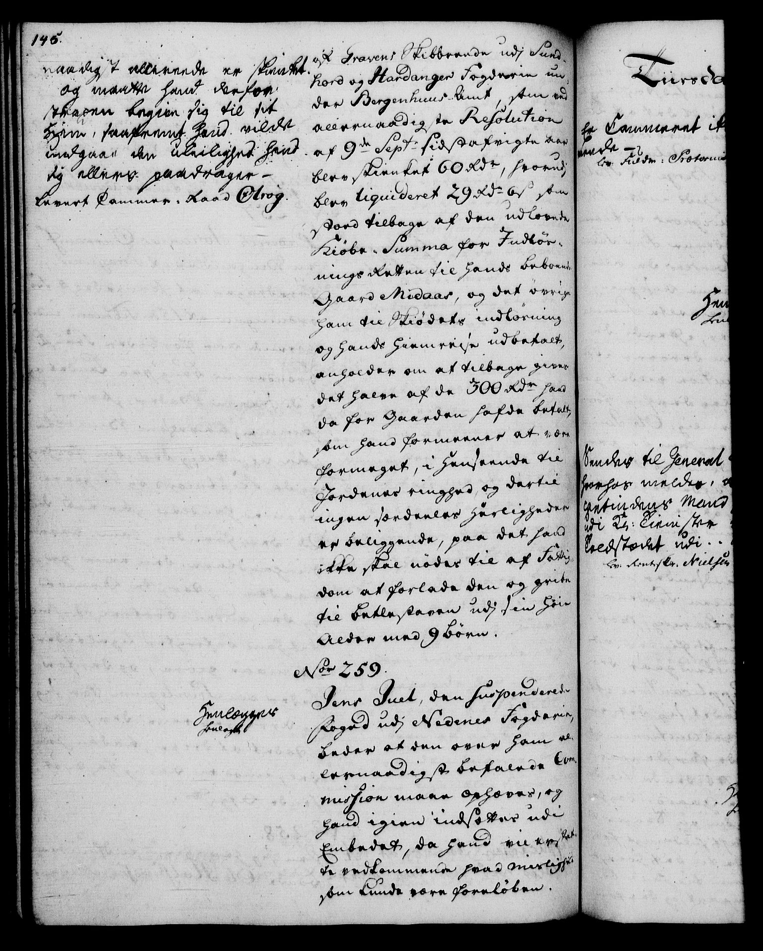 Rentekammeret, Kammerkanselliet, RA/EA-3111/G/Gh/Gha/L0035: Norsk ekstraktmemorialprotokoll (merket RK 53.80), 1759-1771, p. 145