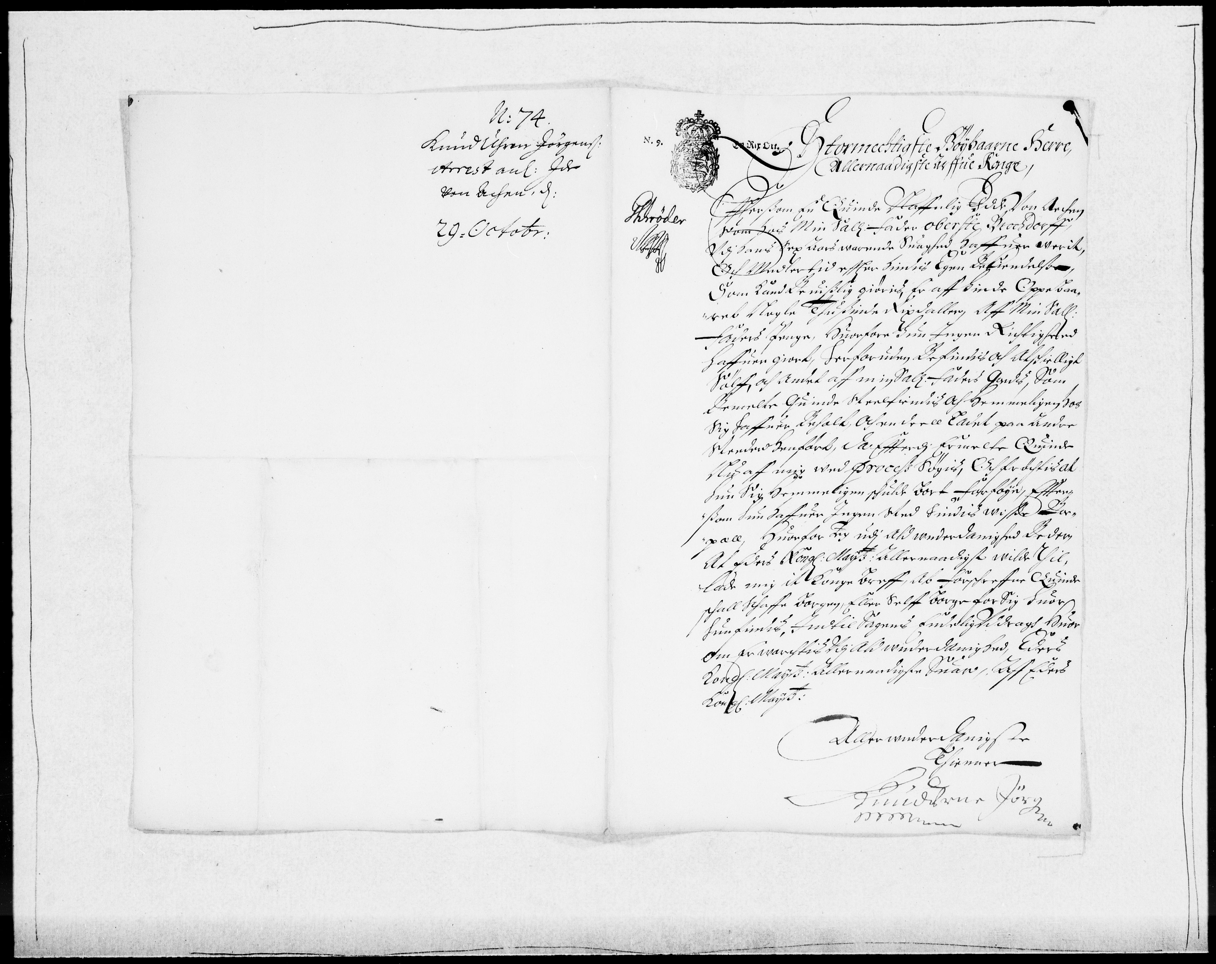 Danske Kanselli 1572-1799, AV/RA-EA-3023/F/Fc/Fcc/Fcca/L0032: Norske innlegg 1572-1799, 1674-1680, p. 111