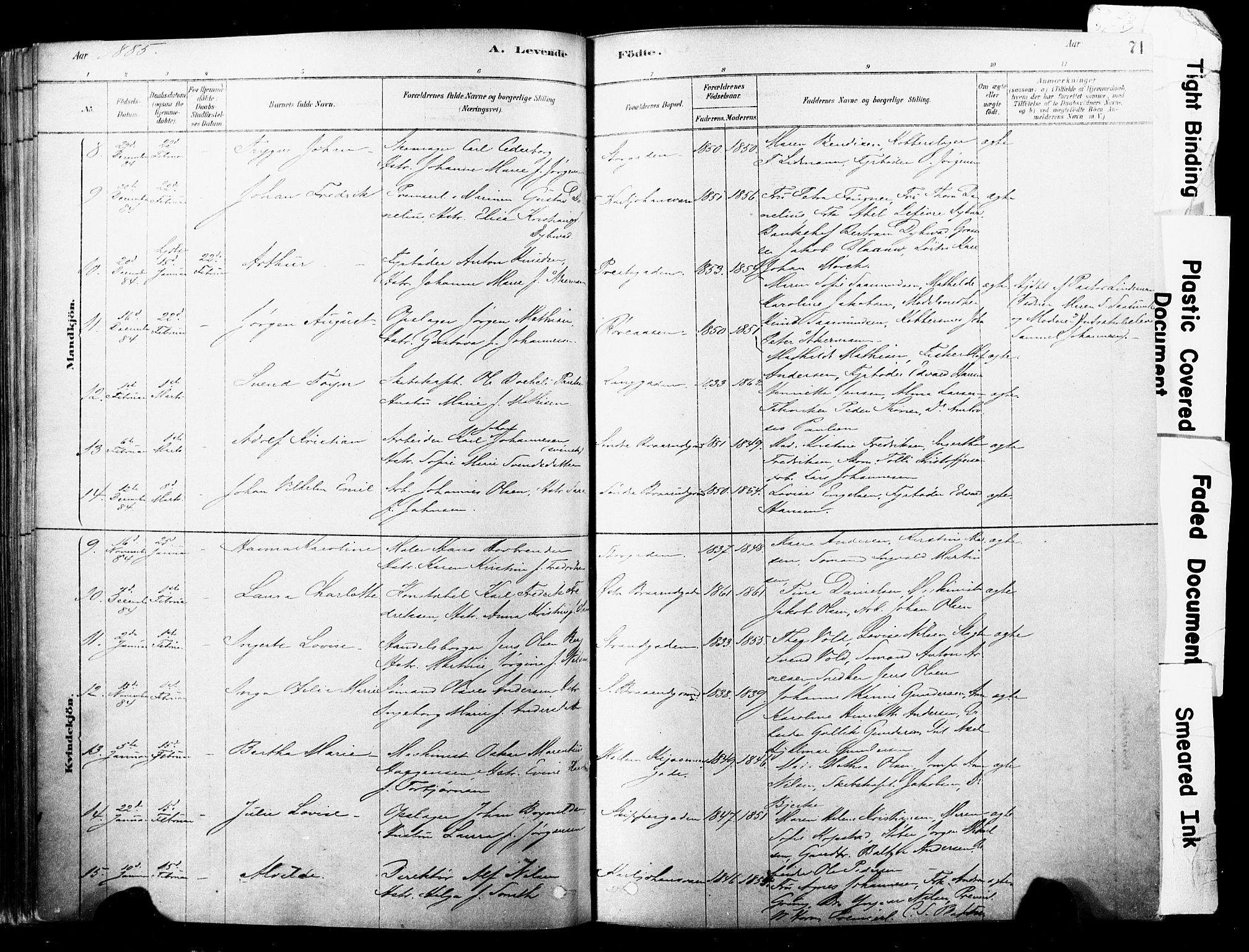 Horten kirkebøker, AV/SAKO-A-348/F/Fa/L0003: Parish register (official) no. 3, 1878-1887, p. 71