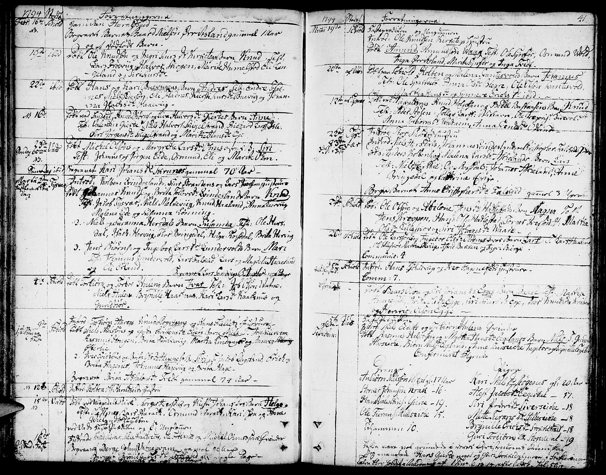 Skjold sokneprestkontor, AV/SAST-A-101847/H/Ha/Haa/L0002: Parish register (official) no. A 2, 1786-1815, p. 41