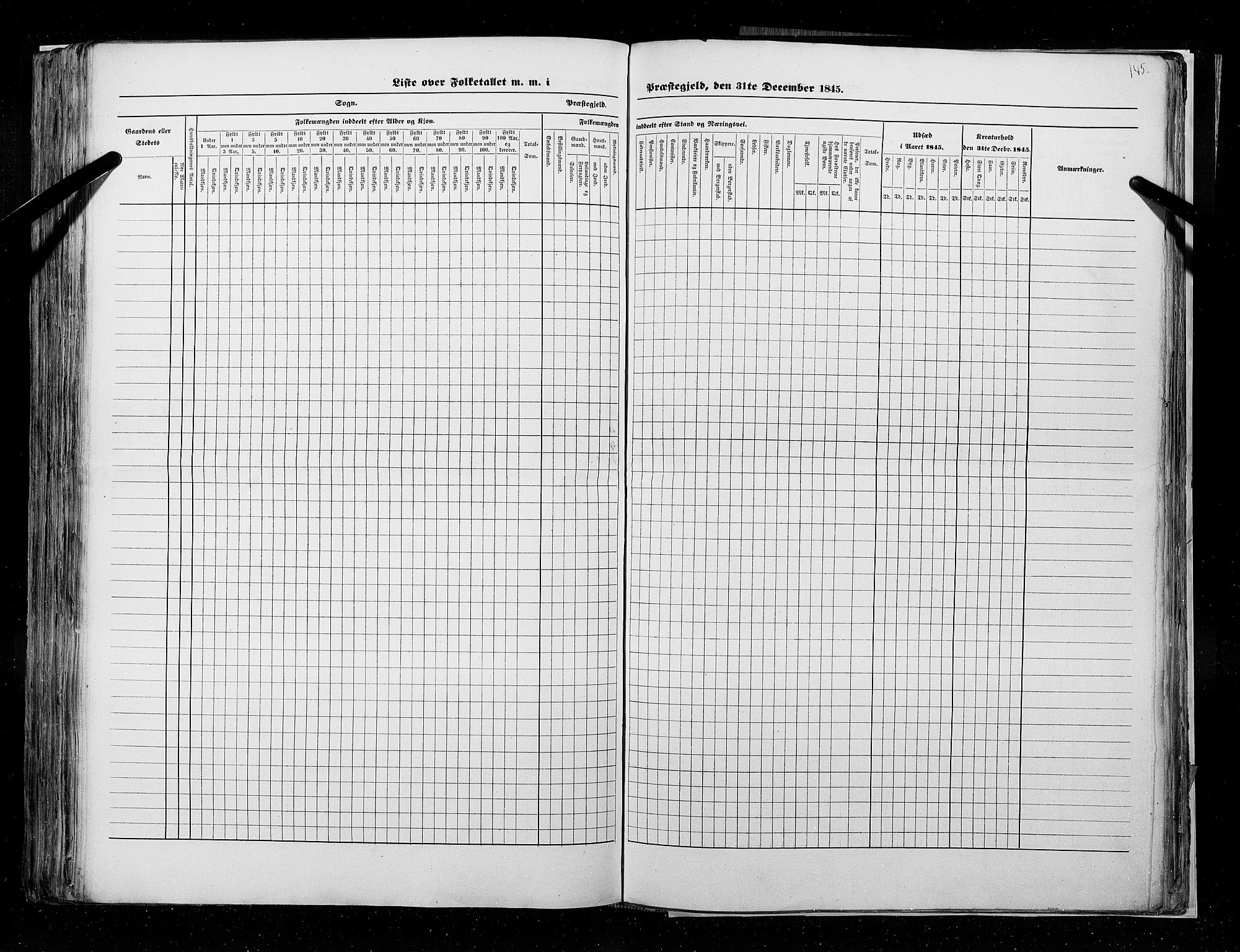 RA, Census 1845, vol. 9A: Nordre Trondhjems amt, 1845, p. 145