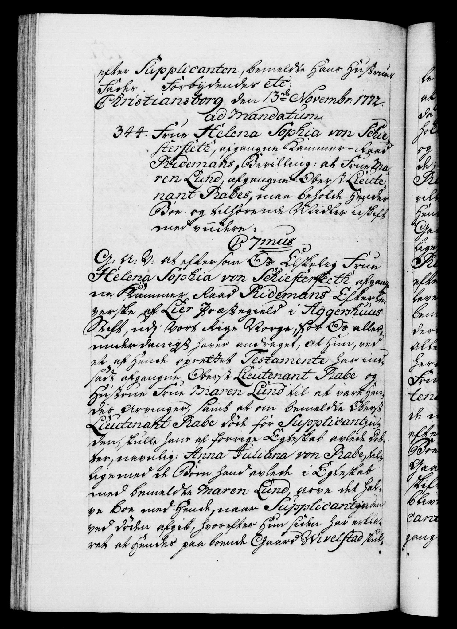 Danske Kanselli 1572-1799, AV/RA-EA-3023/F/Fc/Fca/Fcaa/L0045: Norske registre "Norske eller 3. dept.s åpne brev, 1771-1773, p. 457b