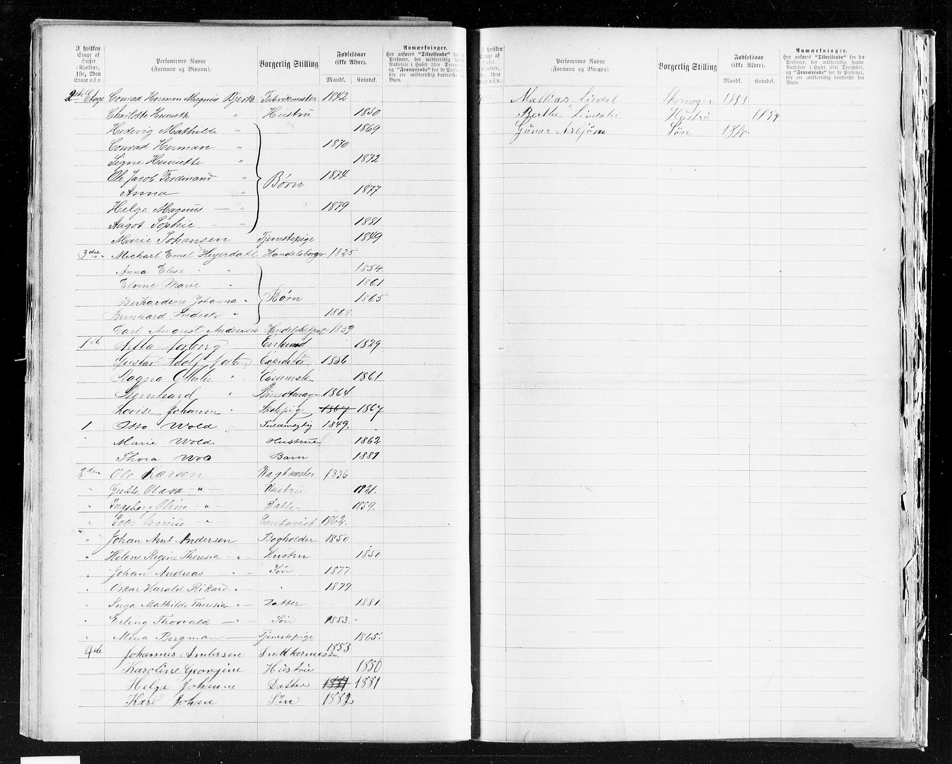 OBA, Municipal Census 1883 for Kristiania, 1883, p. 3086